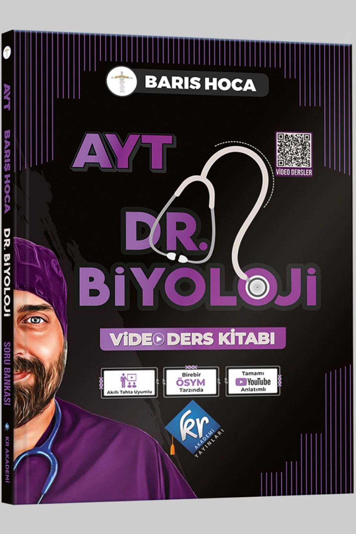 KR Akademi Yayınları Barış Hoca Ayt Dr. Biyoloji Video Ders Kitabı