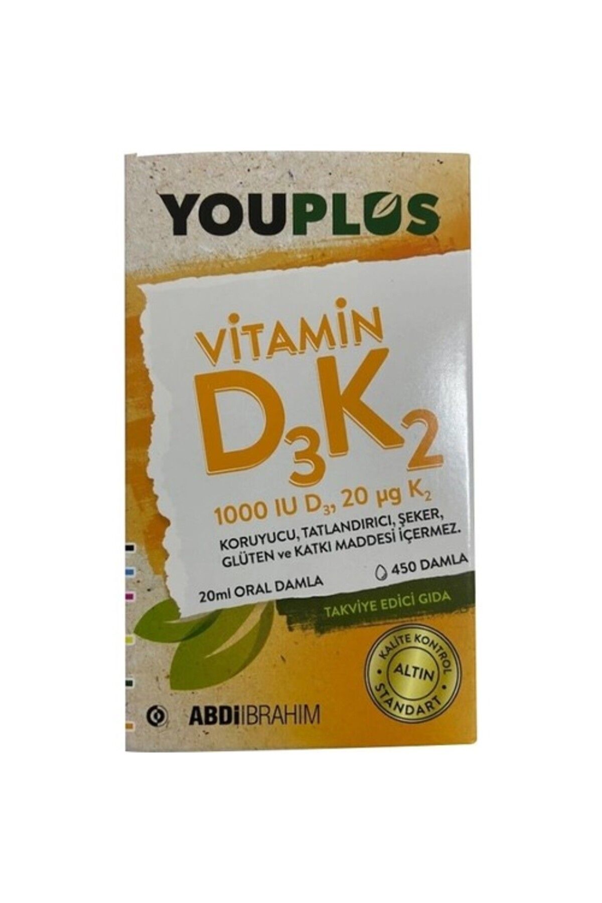 ABDİİBRAHİM Youplus Vitamin D3k2 1000 Iu 20 ml Oral Damla - Abdi Ibrahim