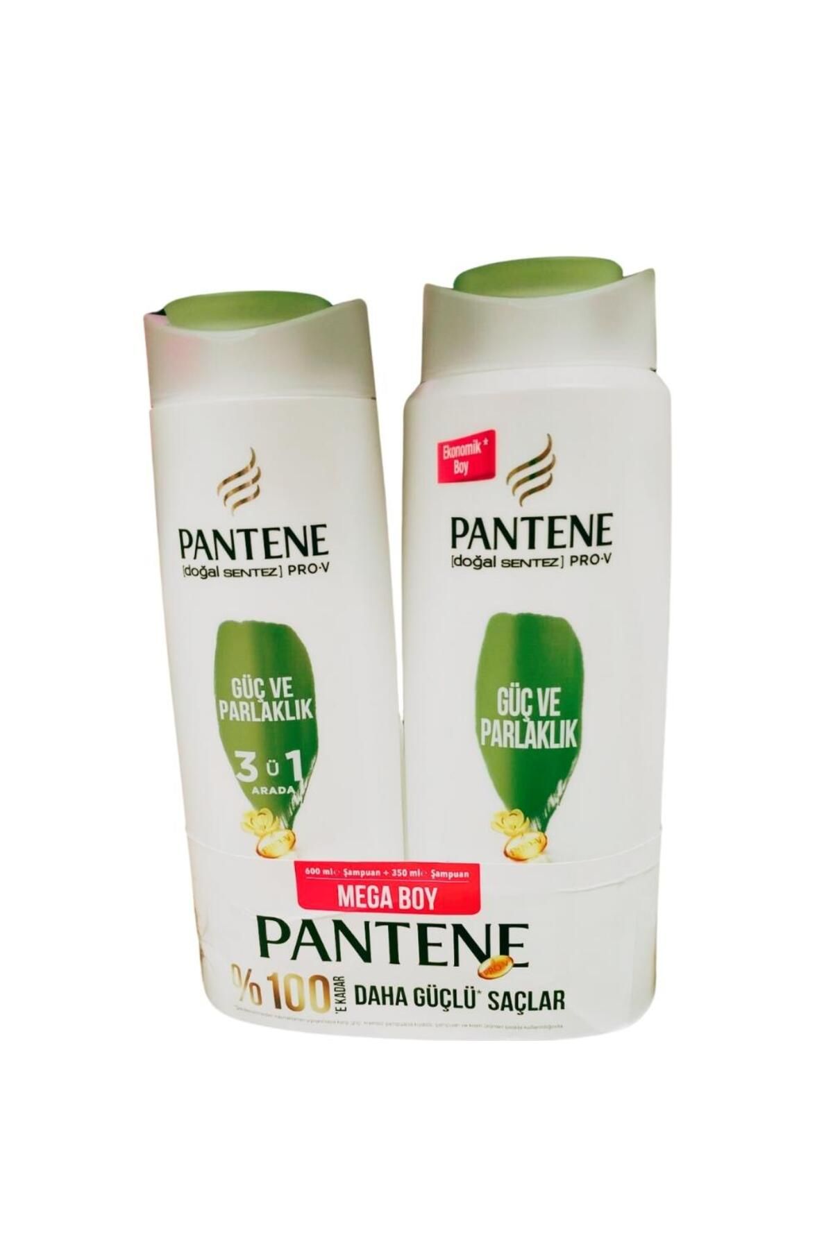 Pantene 600 Ml Güç ve Parlaklık Şampuan & 350 Ml Saç Kremi