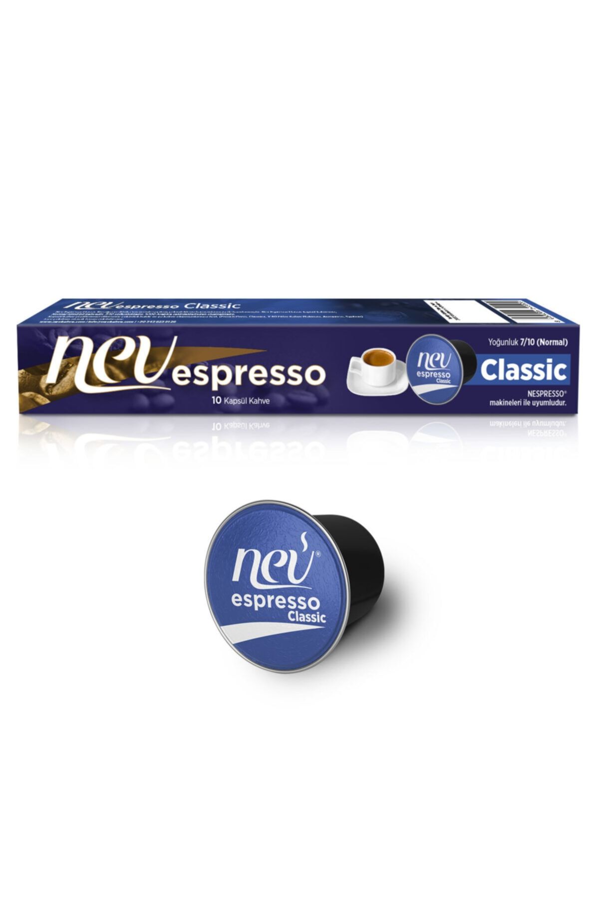 nev espresso Klasik Kapsül Kahve 1 Kutu Nespresso Uyumlu