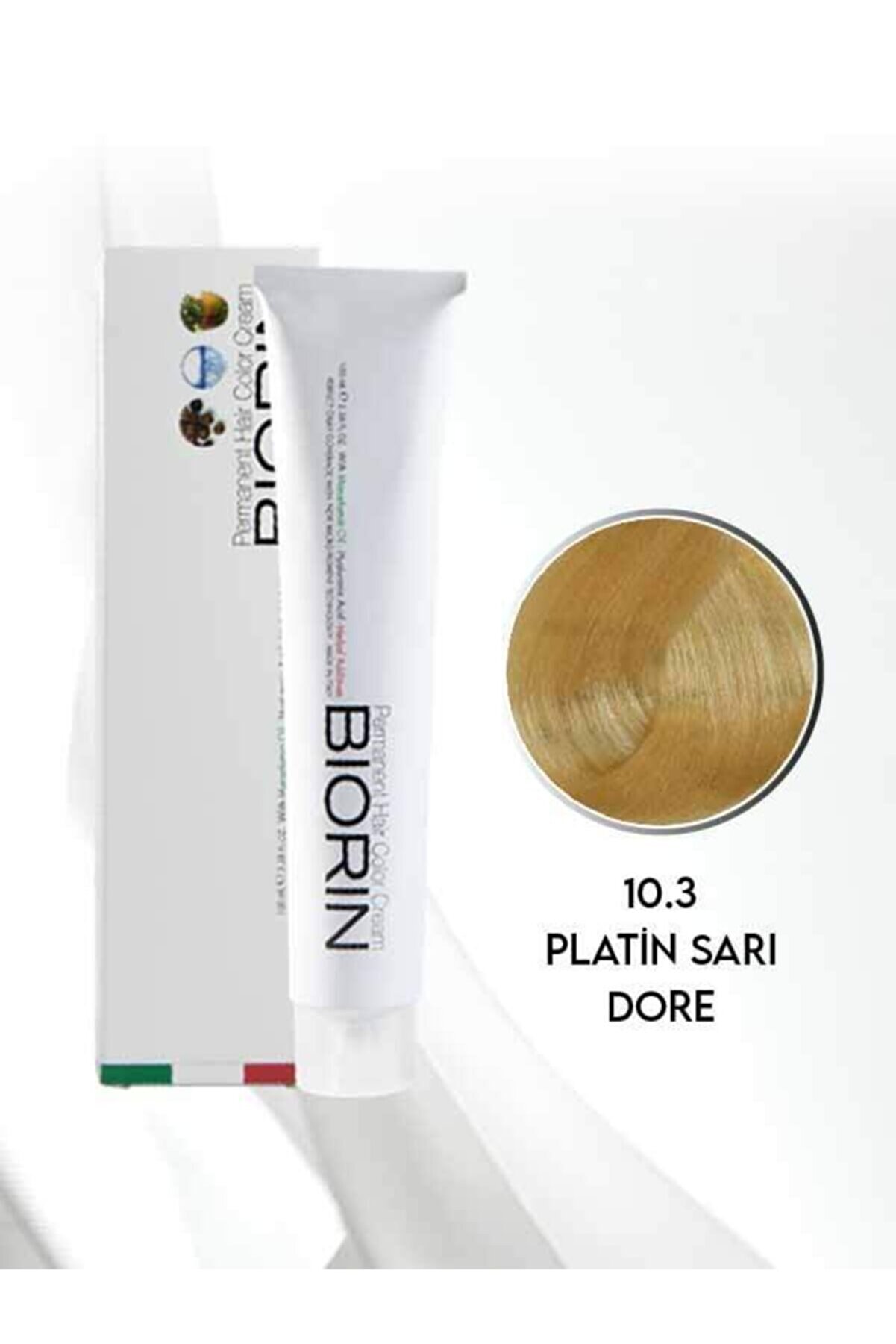 Biorin Permanent Hair Color Cream 100 Ml No: 10.3 Platin Sarı Dore