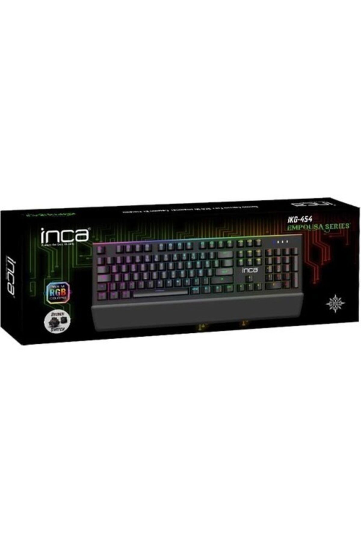 Inca Full Rgb Empousa Mechanical Gaming Keyboard Kablolu Klavye Ikg-454