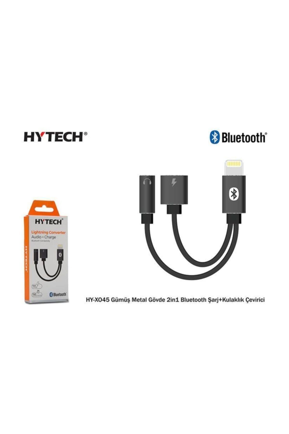 Hytech Hy-xo45 Gri Metal 2in1 Bluetooth Şarj+kulaklık Çevirici