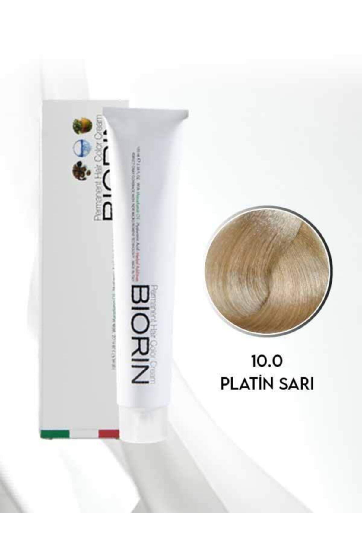 Biorin Permanent Hair Color Cream 100 Ml No: 10.0 Platin Sarı