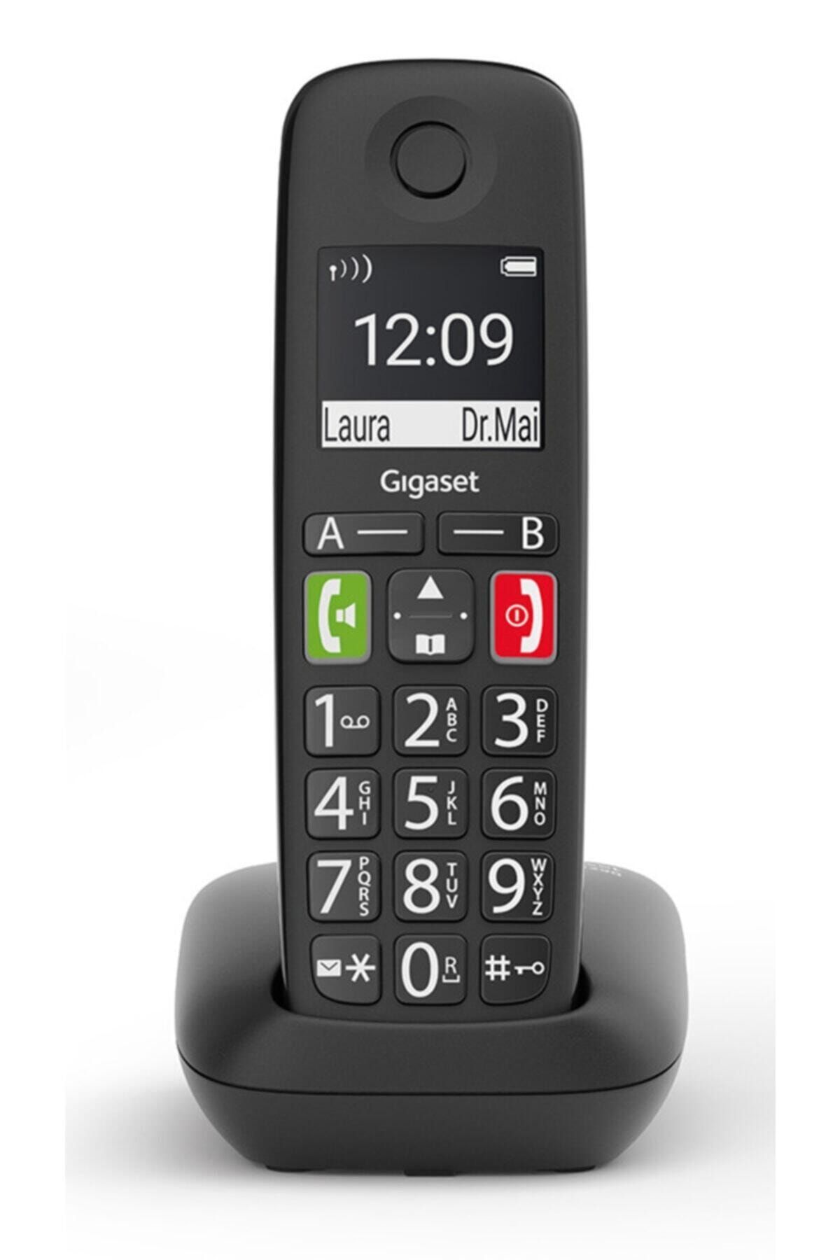 Gigaset Geniş Ekran Siyah Telsiz Dect Telefon E290