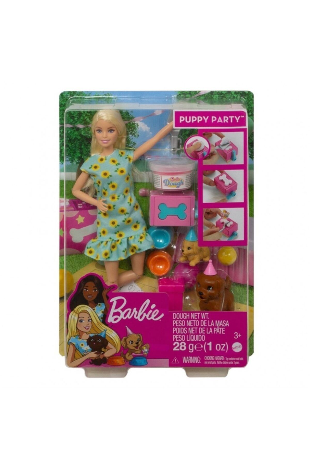 Barbie Bebek ve Köpek Partisi Oyun Seti GXV75.