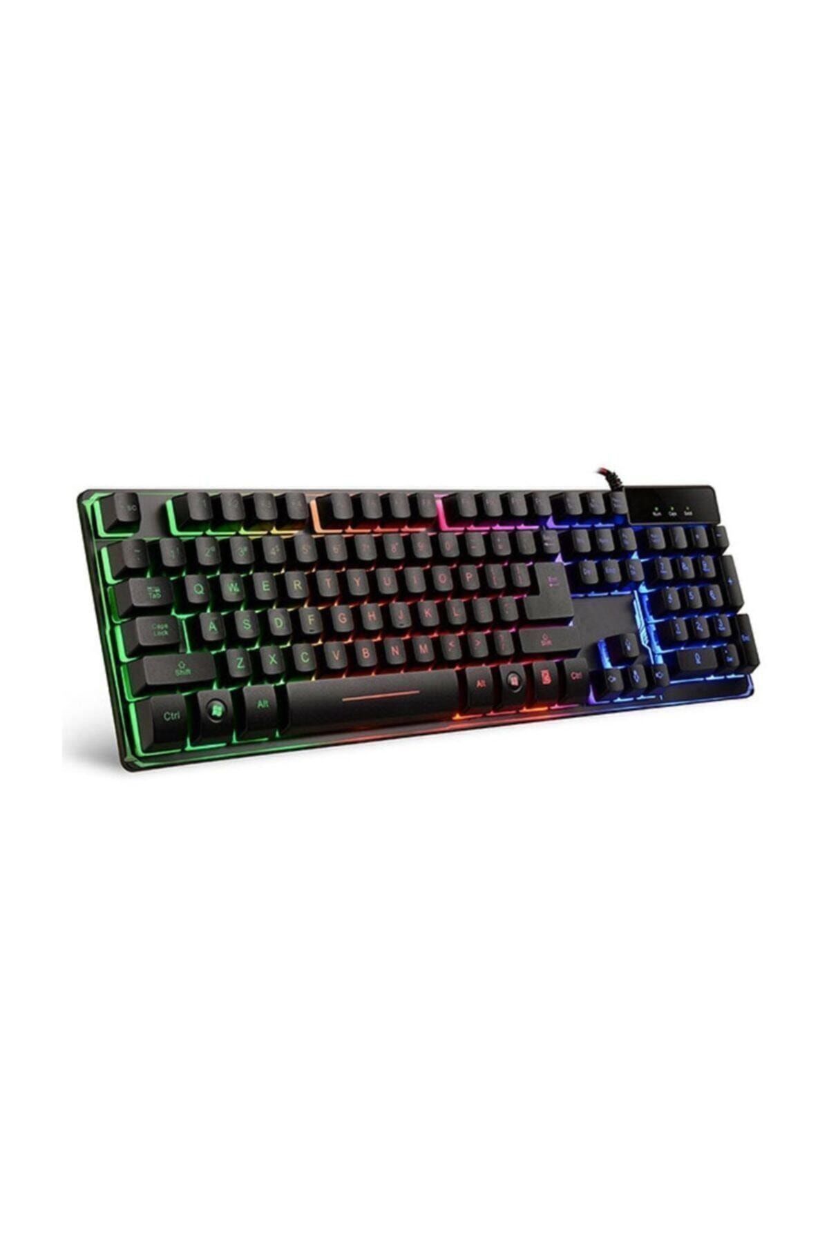 checkmate K9 Işıklı Oyuncu Klavyesi Mekanik Hisli Ledgamer Usb Ledli Gaming