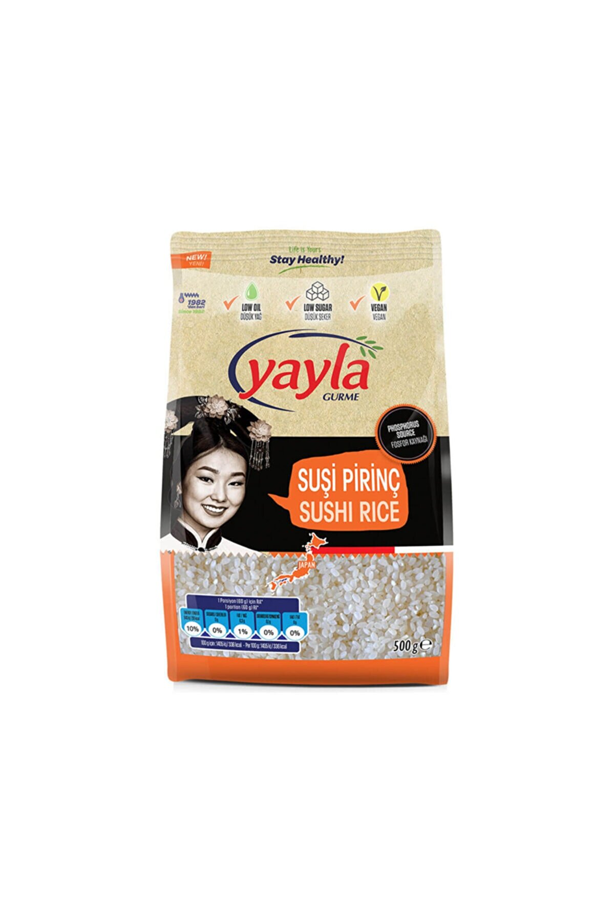 Yayla Gurme Sushi Pirinç 500 Gr