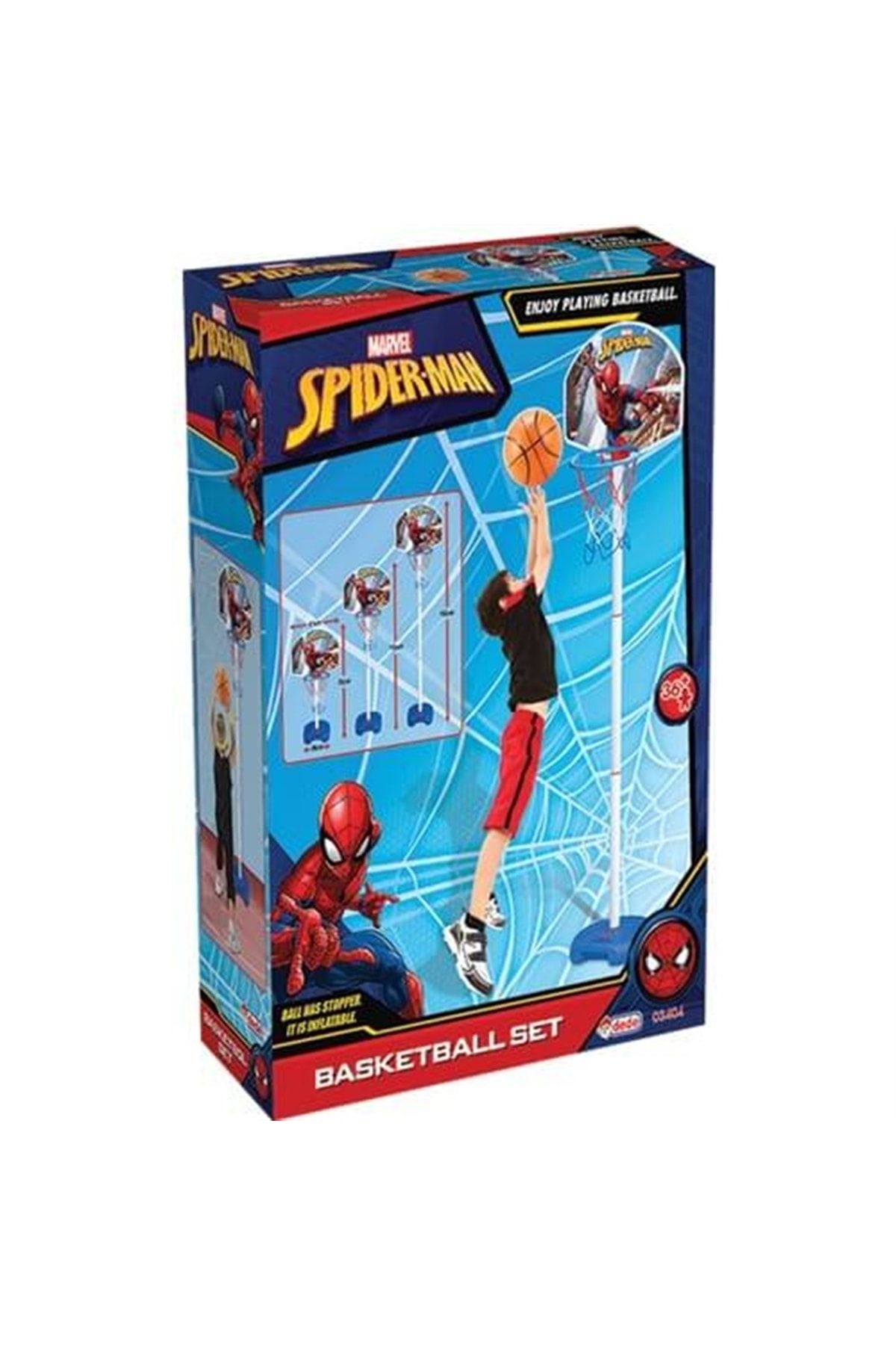 DEDE Basketbol Seti Spiderman Ayaklı Spor Oyuncak Eğitici Oyuncak