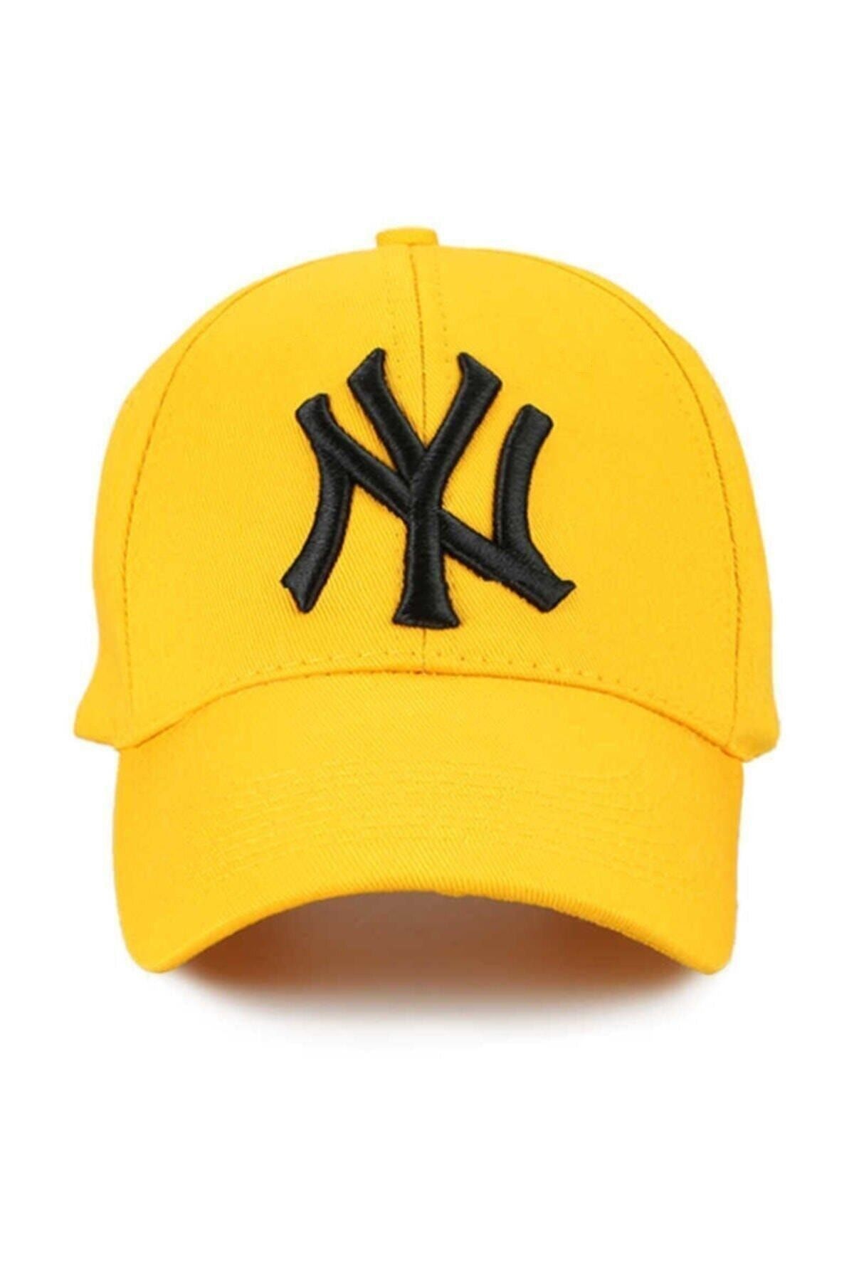 NuxFah Ny New York Şapka Unisex Sarı Şapka