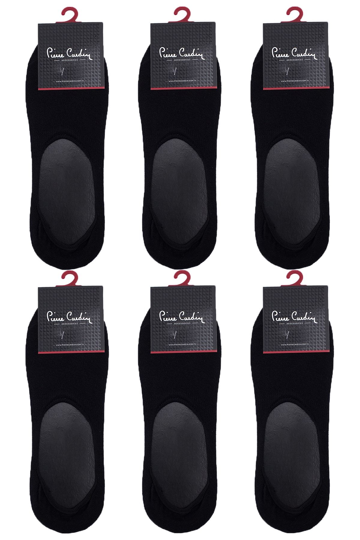 Pierre Cardin Erkek Babet 6 Çift Çorap Siyah