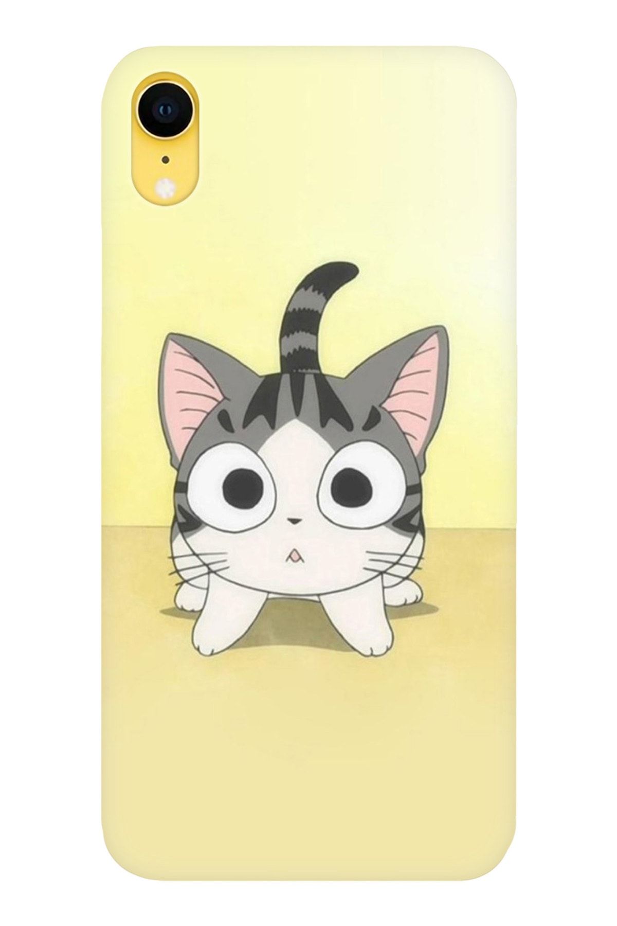 Cekuonline Iphone Xr Için Baskılı Kılıf Sevimli Japon Kedi