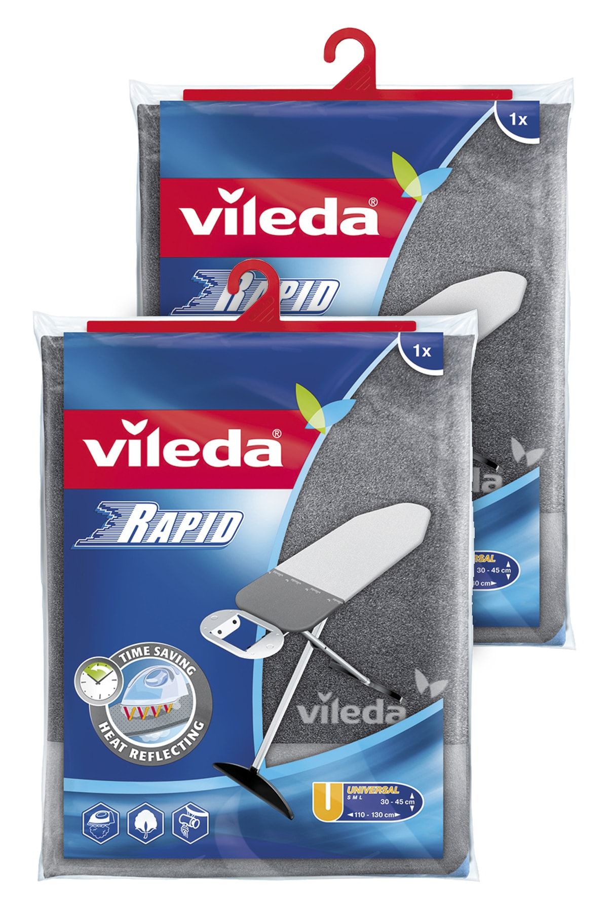 Vileda Universal Ebat 2 Paket Rapid Ütü Masası Kılıfı