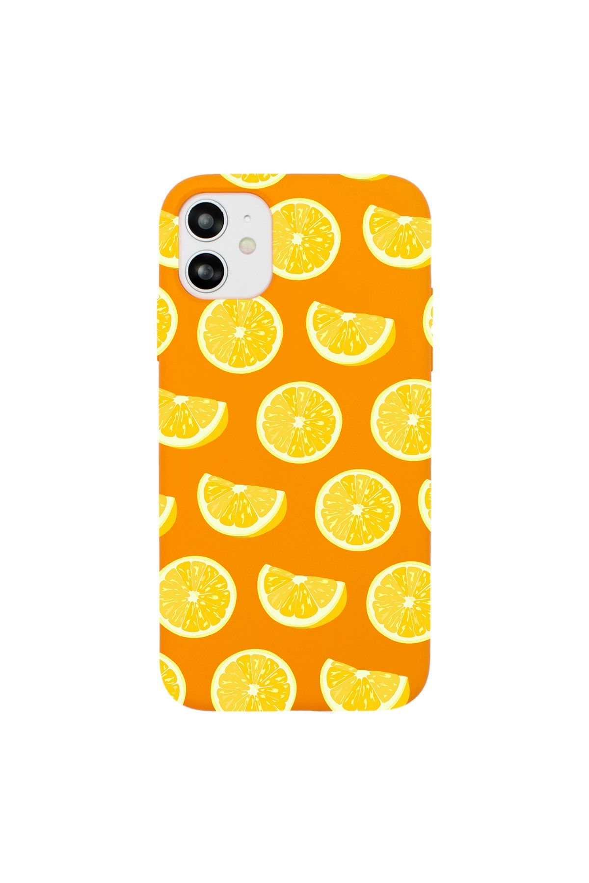 shoptocase Iphone 11 Uyumlu Sarı Limonlar Desenli Premium Lansman Kılıf