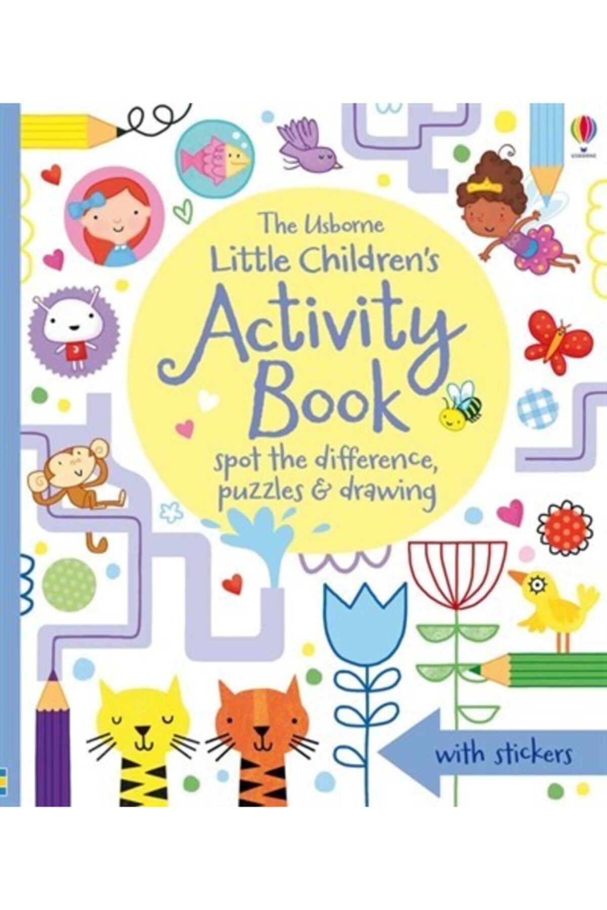 Usborne Little Children's Activity Book Spot The Difference, Puzzles And Drawing