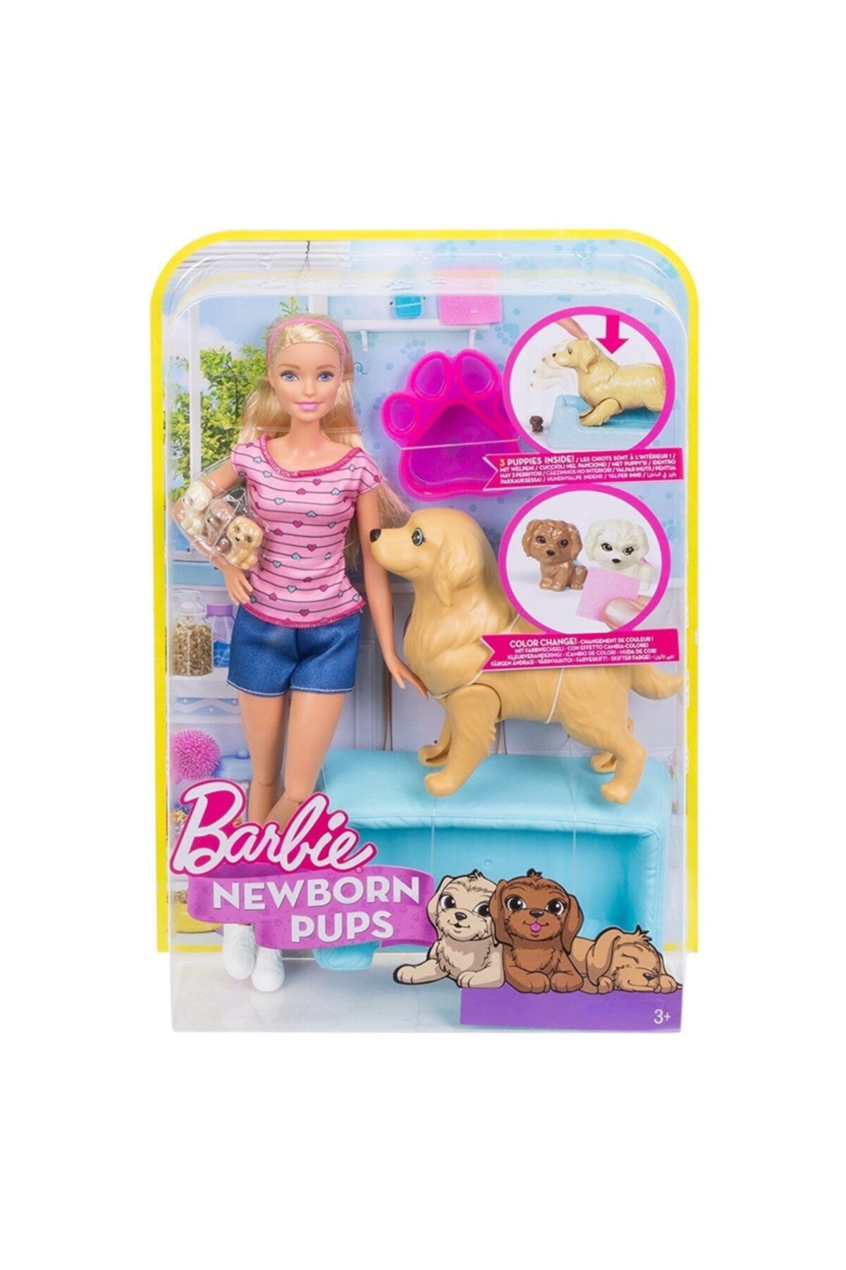 Barbie Orjinal ve Doğuran Köpeği Oyun Seti Fdd43