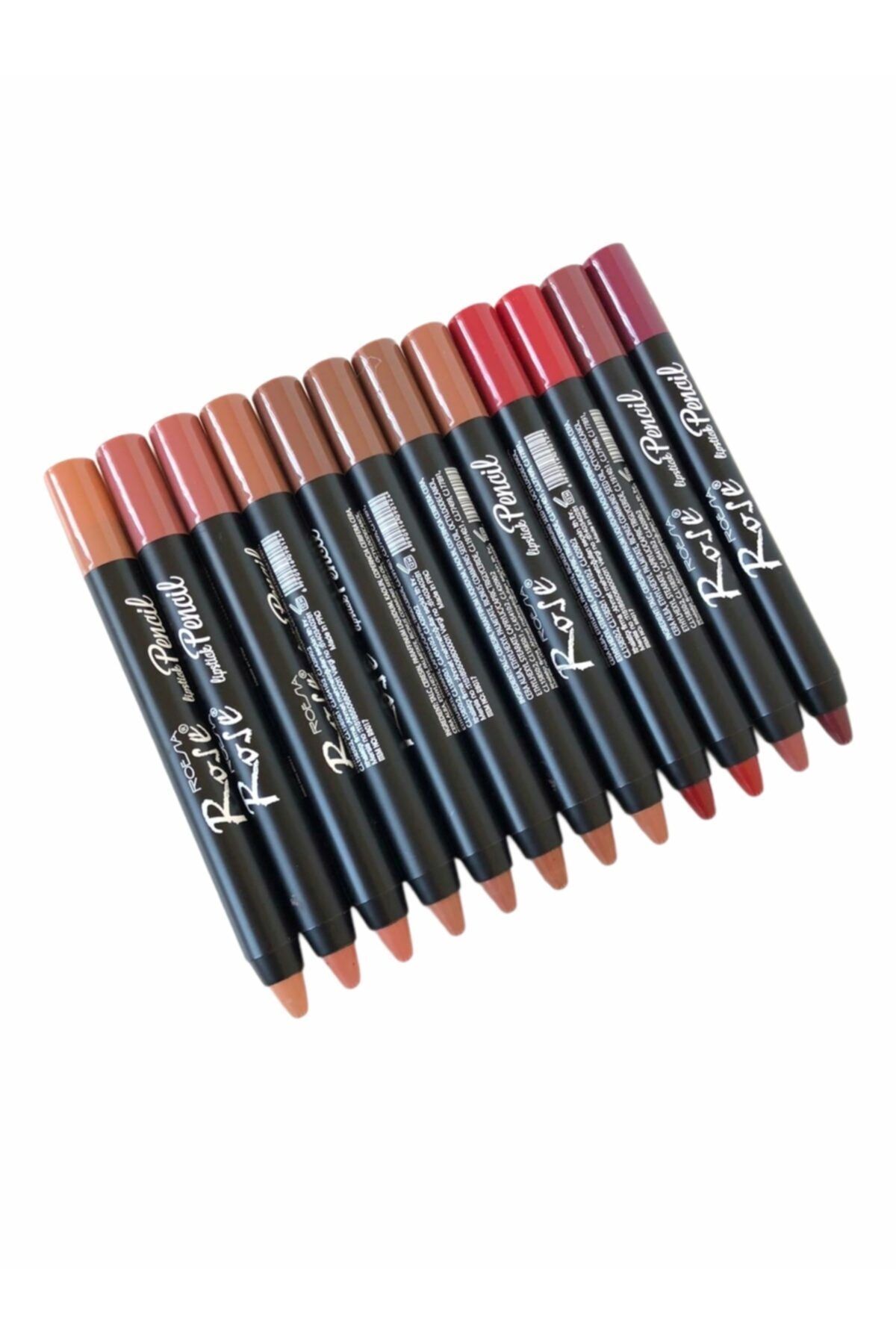 AİLY COSMETİCS Rose Jumbo Dudak Kalemi Serisi & Lipstick Pencil 12 Li