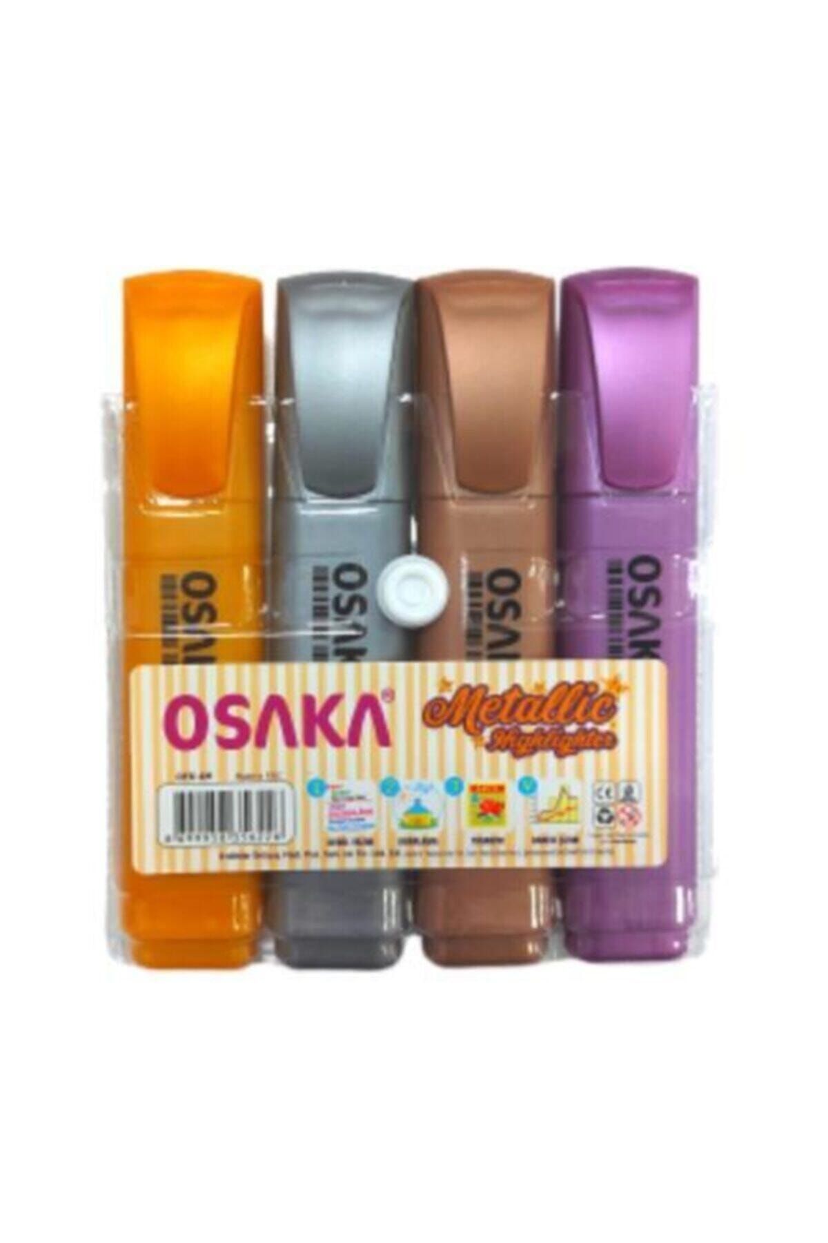 Osaka Metalik Fosforlu Kalem 4 Adet (PAKET) F.k