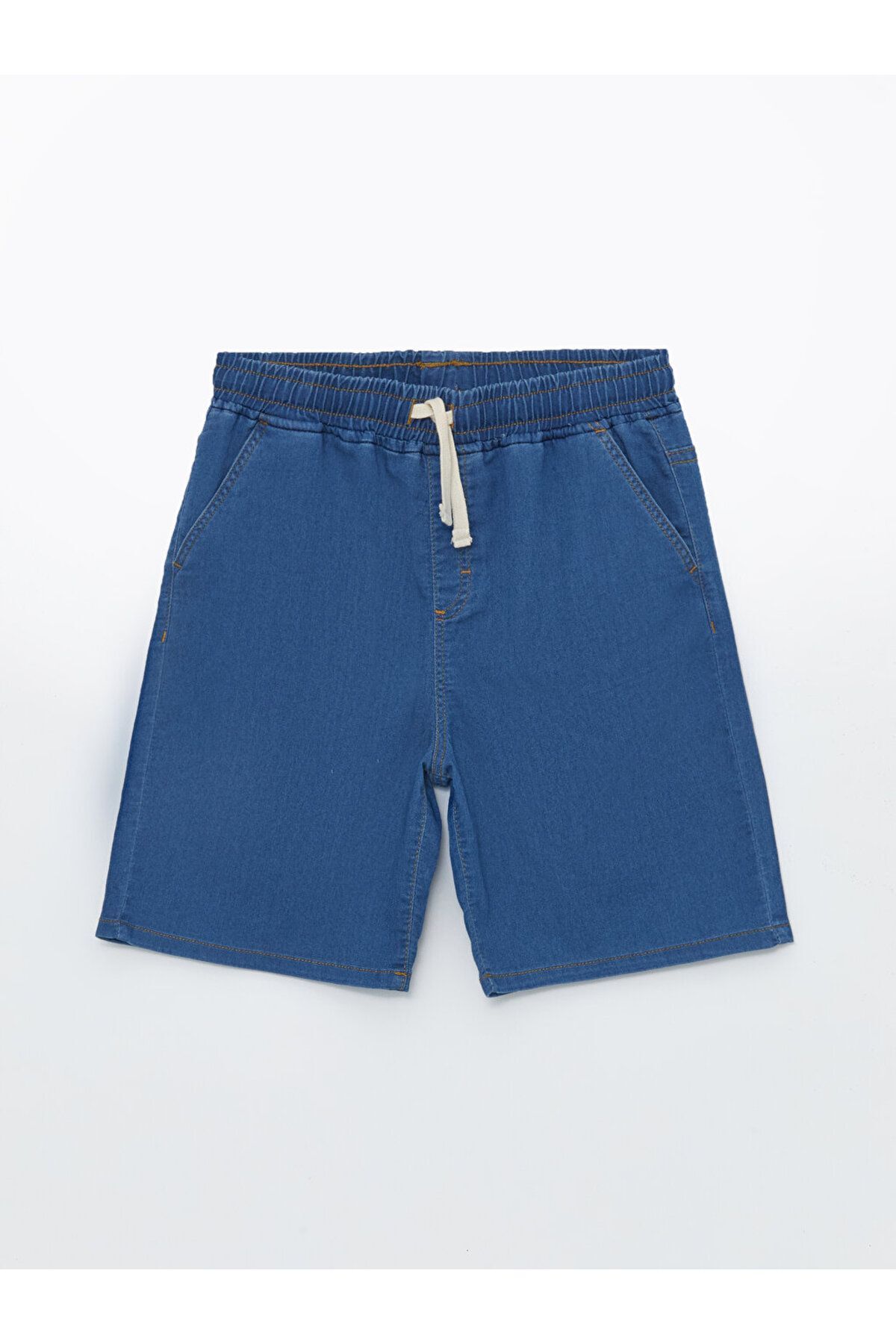 LC Waikiki LCW Rahat Kalıp Beli Lastikli Erkek Çocuk Jean Şort