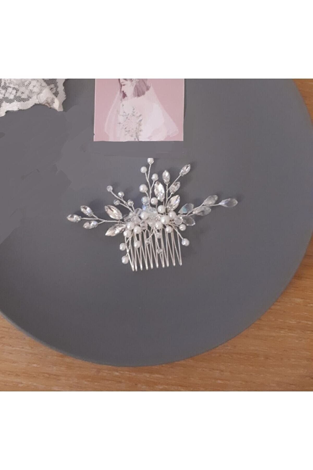 Kontes Gelin G Taç ve Saç Aksesuarı - Efsanevi Gelin Giyimi