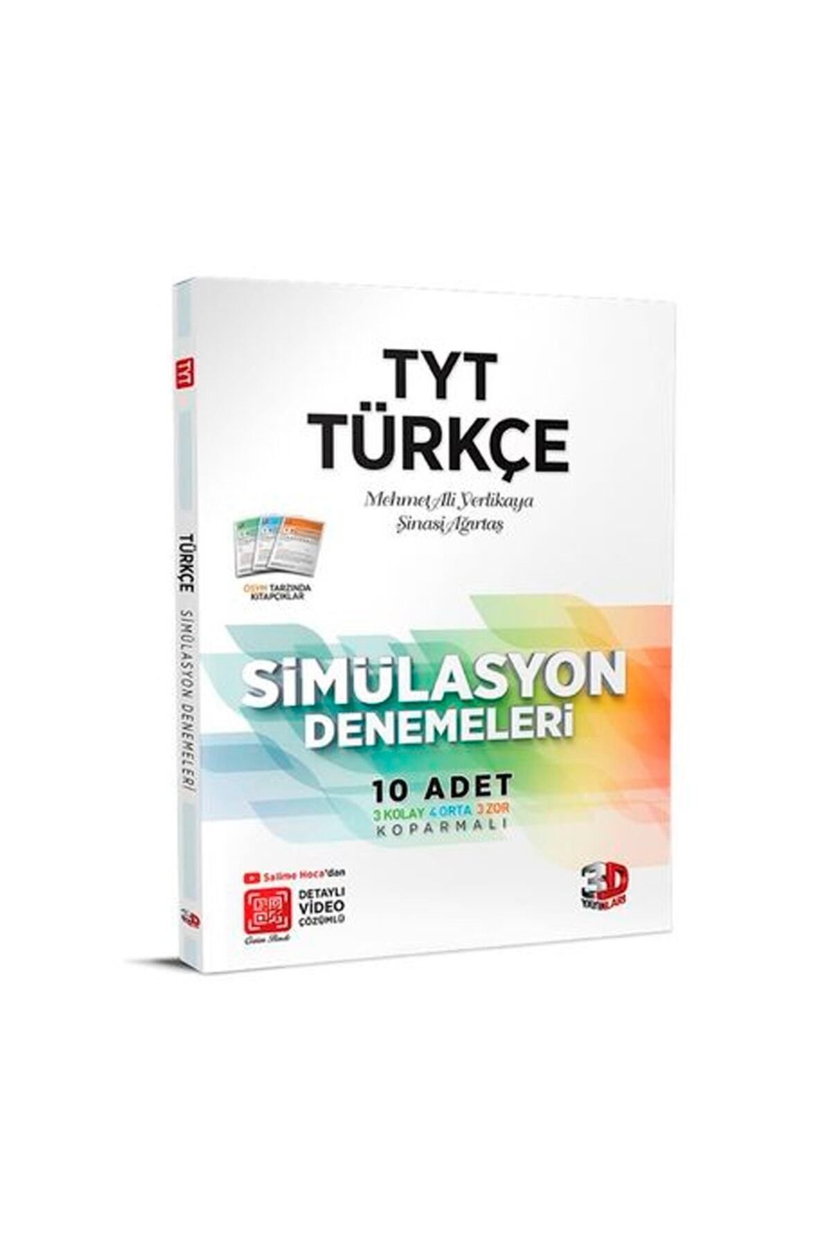 3D Yayınları 3d Tyt Türkçe 10'lu Deneme 2022-2023