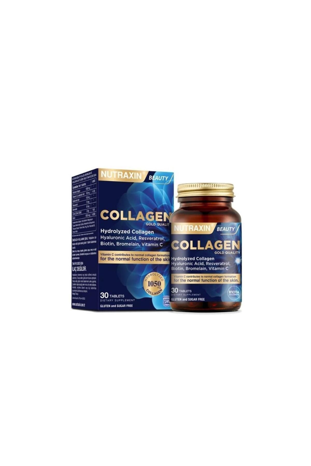 Nutraxin Beauty Collagen Gold Quality Hidrolize Kolajen Takviye Edici Gıda 30 Tablet