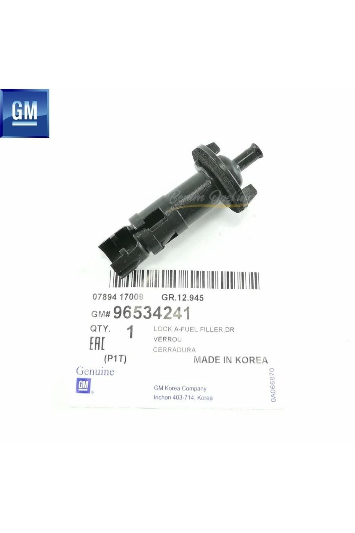GM Yakıt Depo Kapağı Kilit Karşılığı Chevrolet Aveo T200/t250/t255, Kalos Orijinal