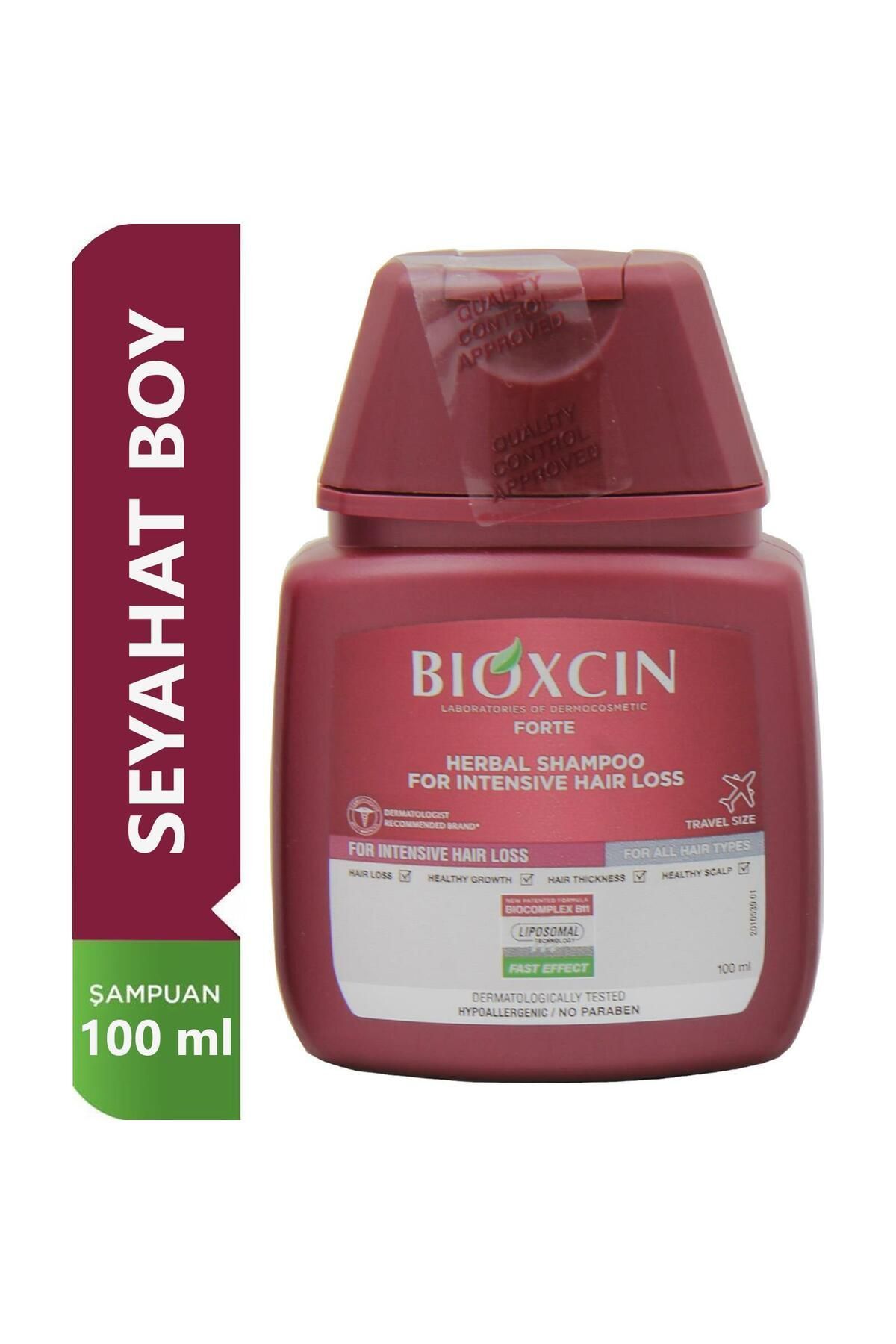 Bioxcin Forte Saç Dökülmesine Karşı Bitkisel Şampuan 100 ml Seyahat Boy