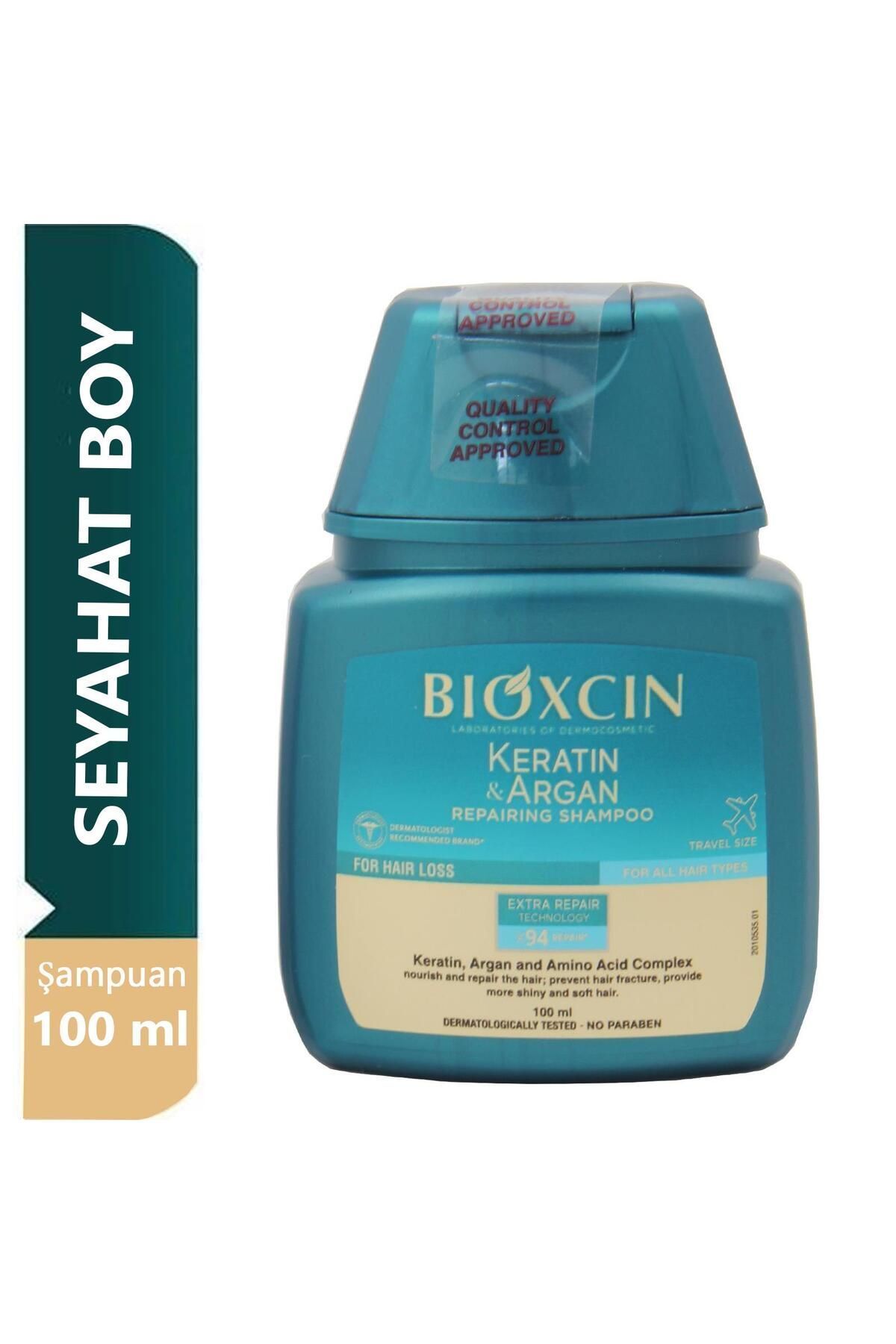 Bioxcin Keratin Ve Argan Onarıcı Şampuan 100 Ml Seyahat Boy