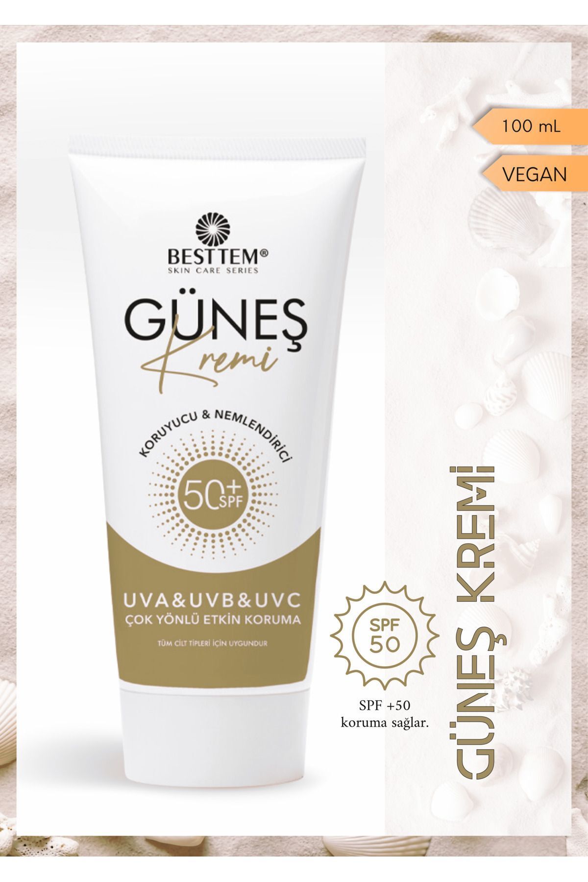 BESTTEM Uva Ve Uvb Korumalı Güneş Kremi