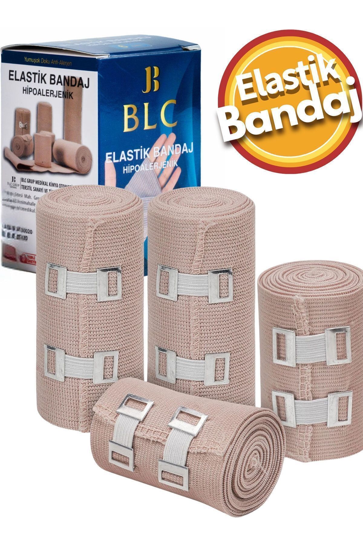 Blc Elastik Bandaj 12 Cm Yüksek Kalite Elastik Bandaj