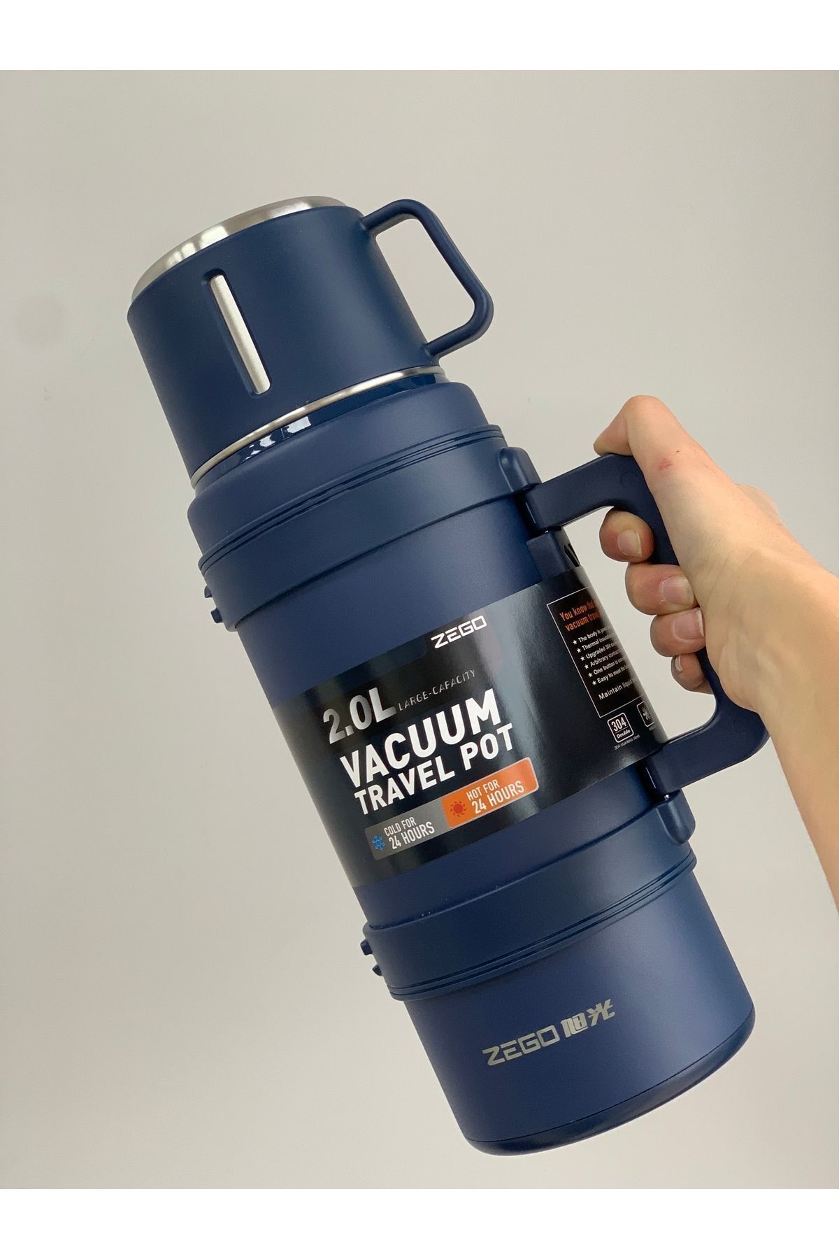 VACUUM Travel Pot Dağcı Kamp 2 Litre Termos