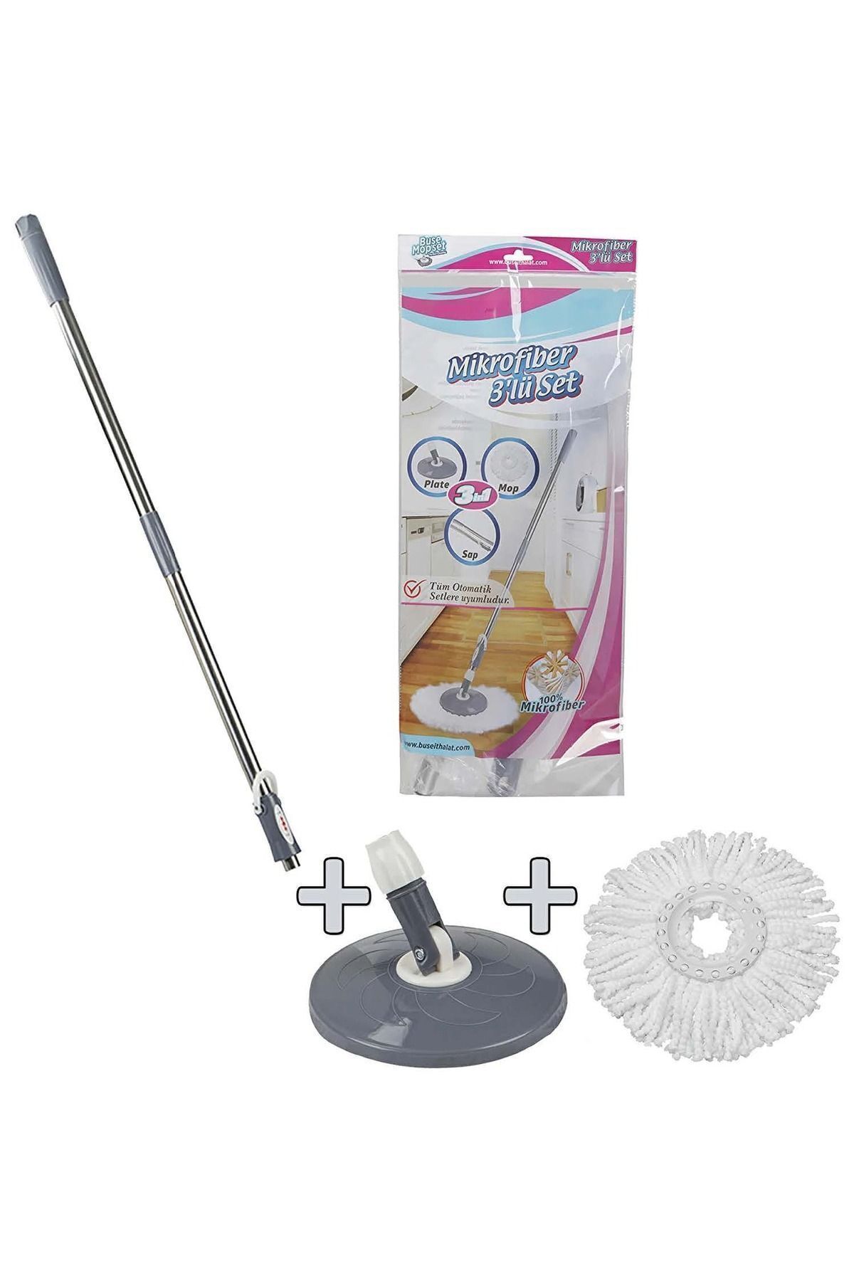 Blueden bd blueden - Buse Mop Döner Vileda Sap Takımı Sap+püskül