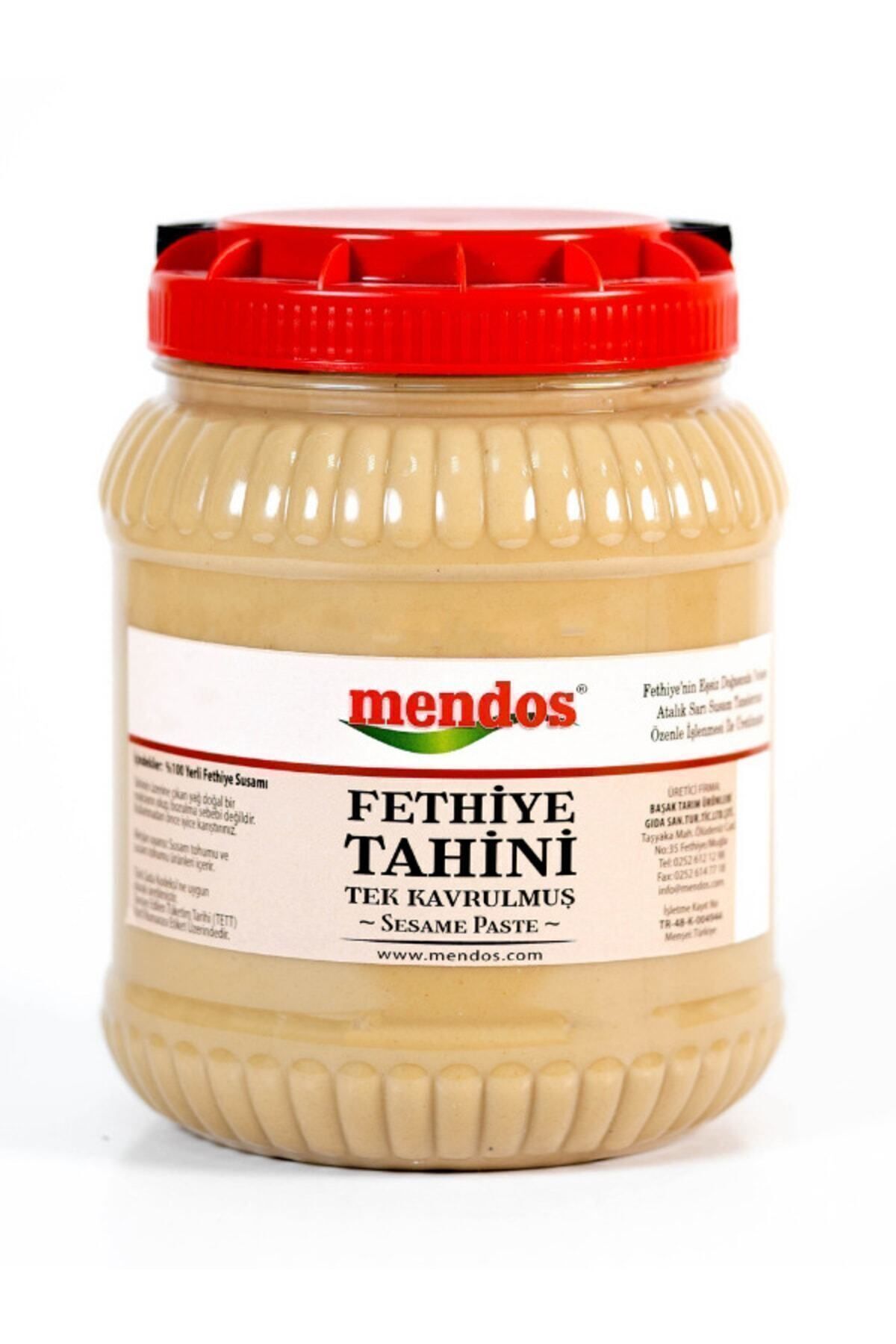 MENDOS Yerli Fethiye Susamından, Taze - Tek Kavrulmuş Fethiye Tahini 1900 gr