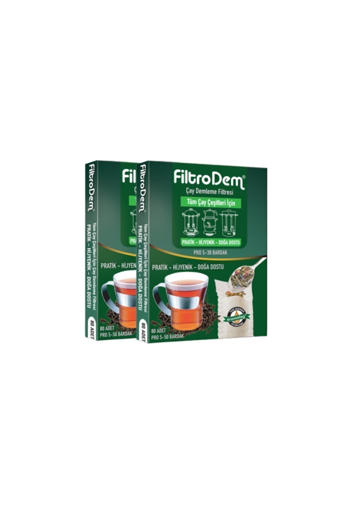 Filtrodem Çay Demleme Filtresi Pro 10-30 Fincan (2'Lİ PAKET) 160 Adet