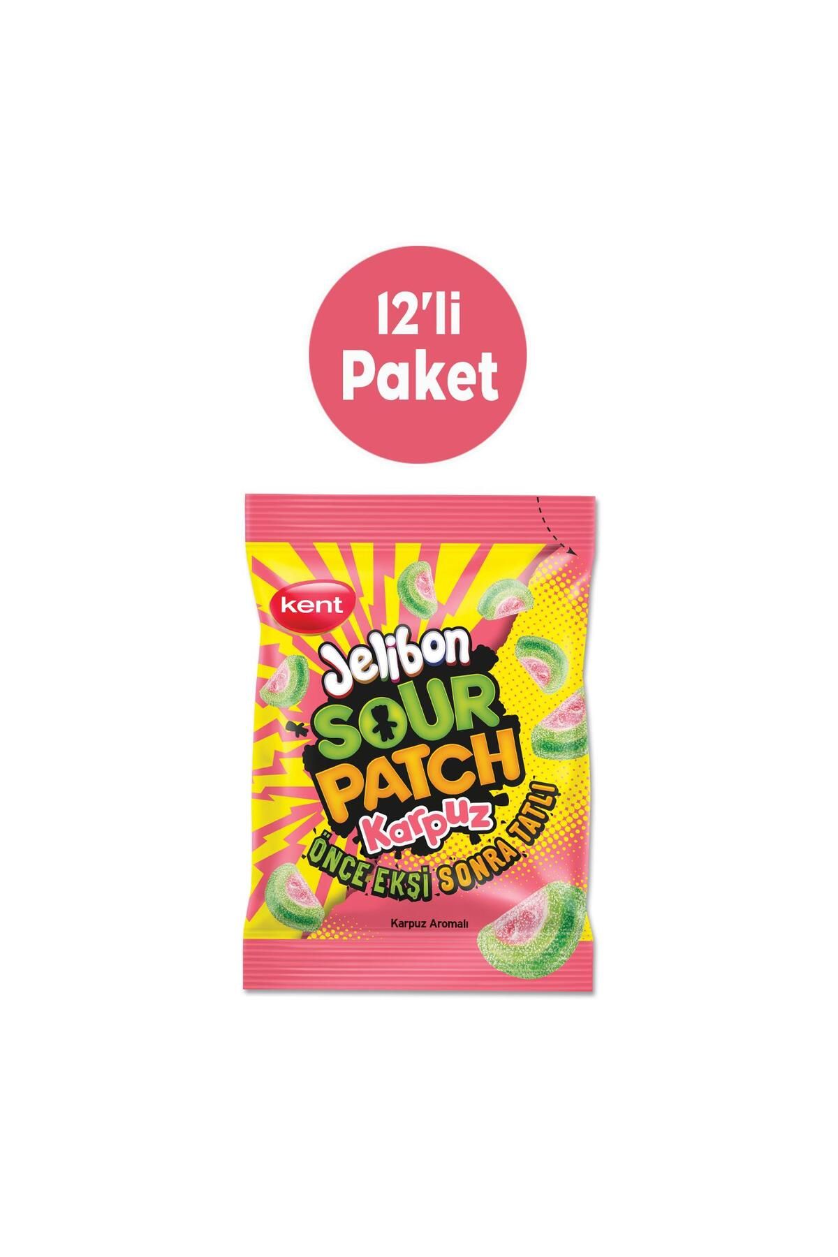 Jelibon Sour Patch Karpuz Aromalı Şekerleme 80 Gr - 12'li Paket