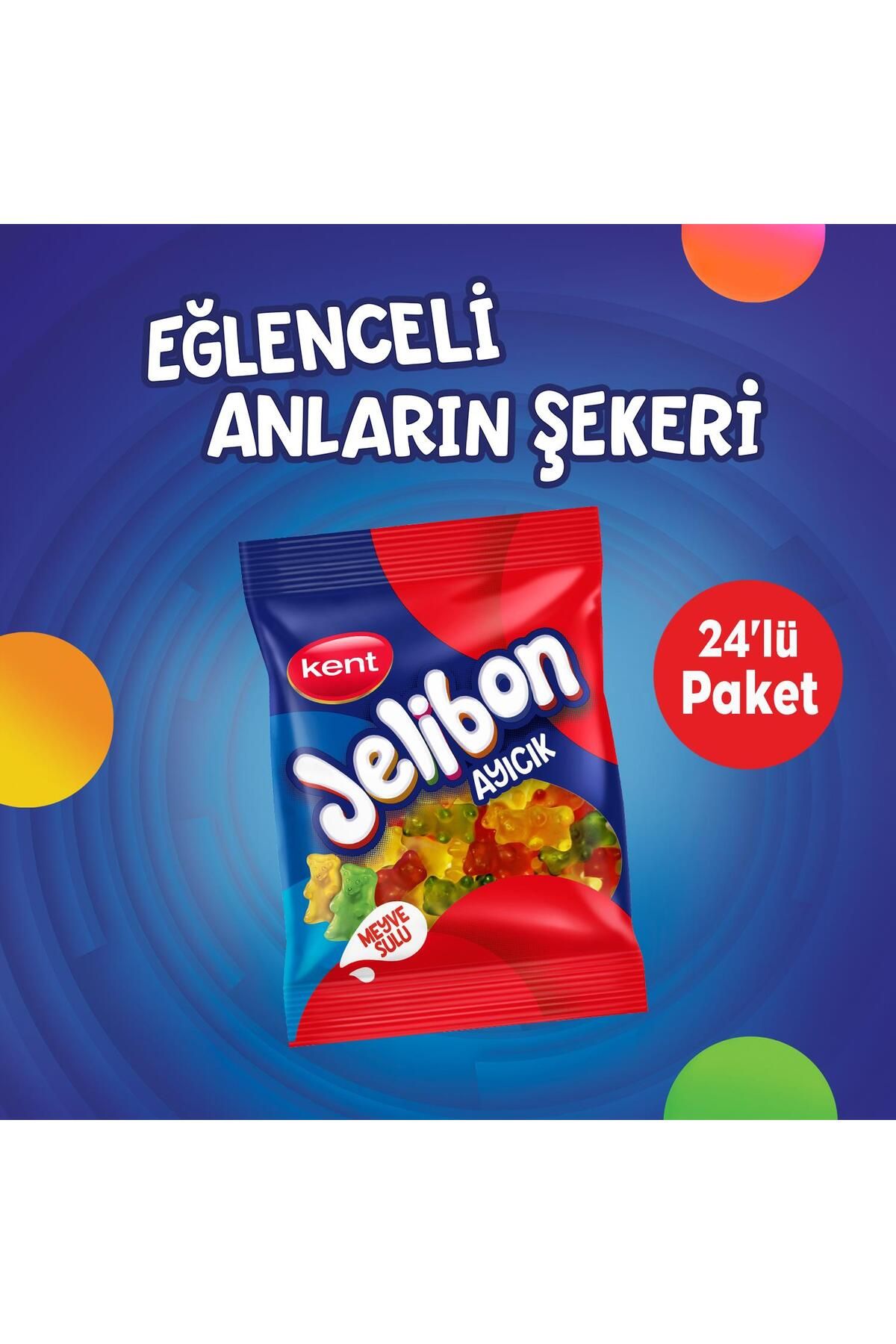 Jelibon Ayıcık Meyve Sulu Şekerleme 80 gr - 24'lü Paket