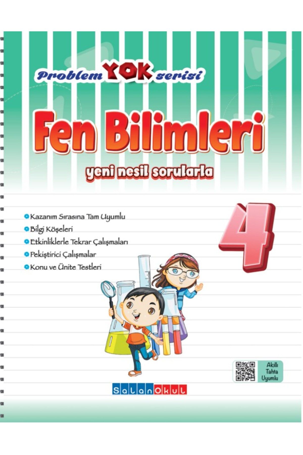 Salan Yayınları 4. Sınıf Problem Yok Serisi Fen  Bilimleri Soru Bankası