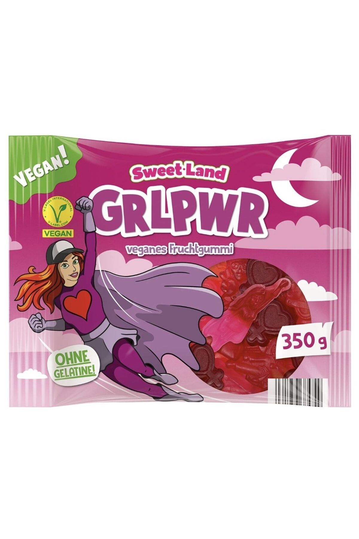 ALDİ Sweet-Land GRLPWR veganes fruchtgummi 350g