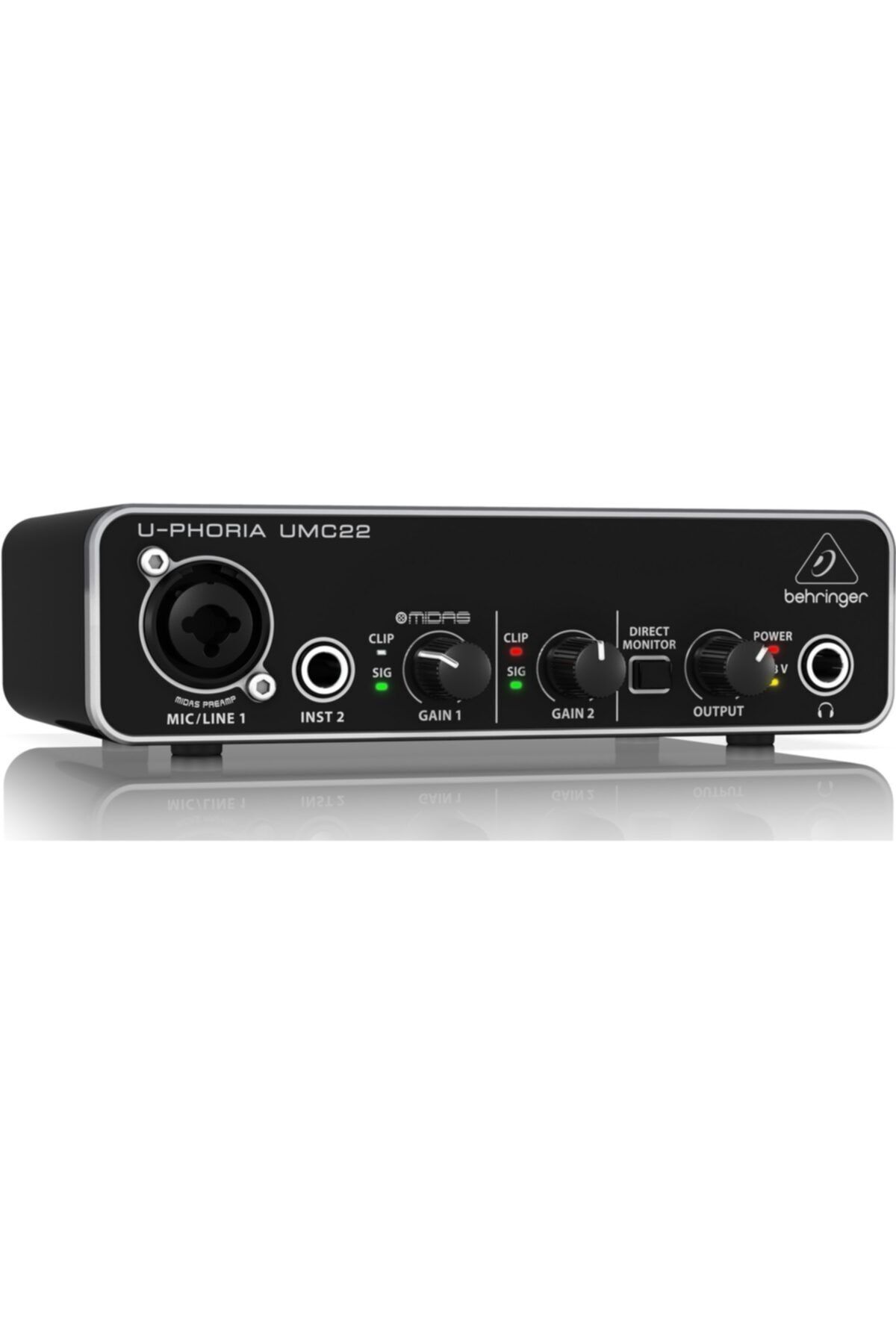 Behringer Umc22 Midas Mikrofon Preamfi 2x2 Usb Ses Kartı