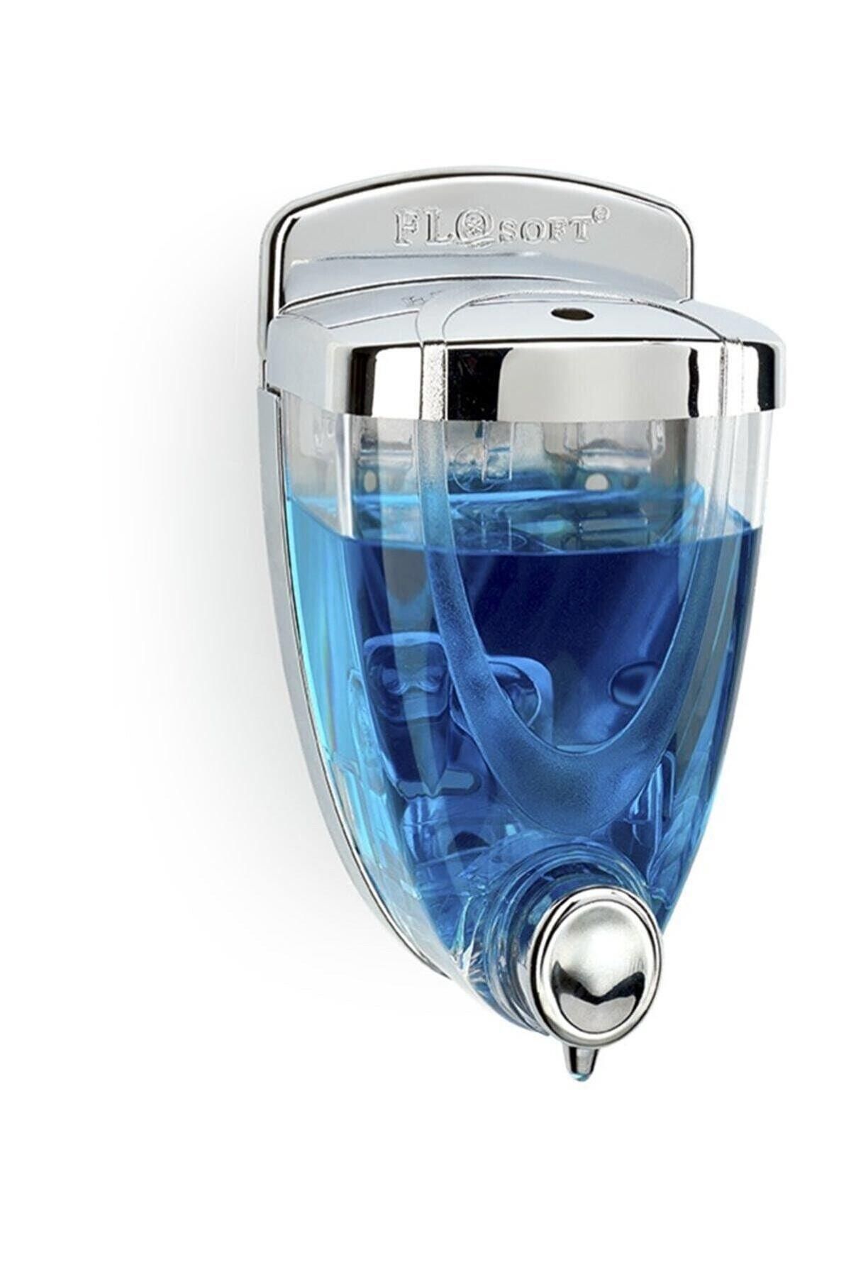 Flosoft F017 Sıvı Sabunluk 350 ml F017-krom Yapışkanlı