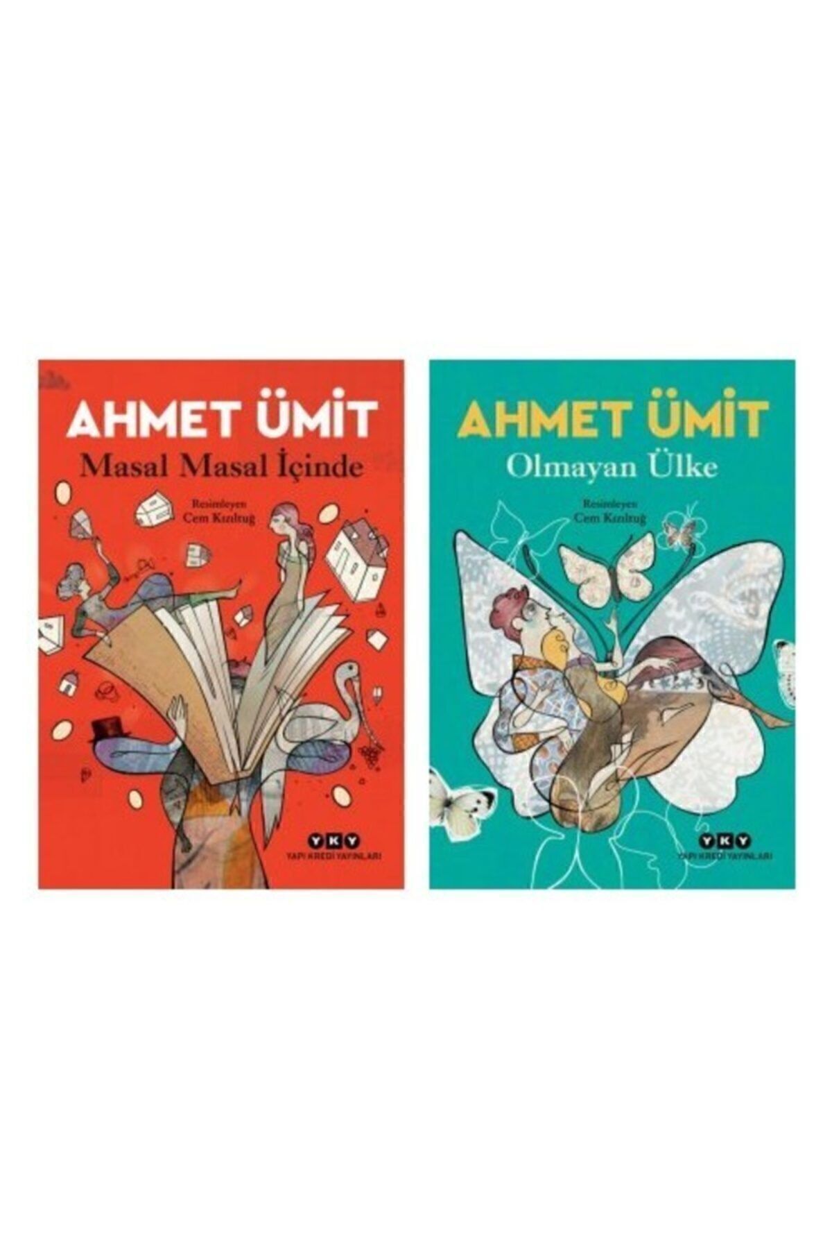 Yapı Kredi Yayınları Ahmet Ümit 2 Kitap Set - Masal Masal Içinde - Olmayan Ülke