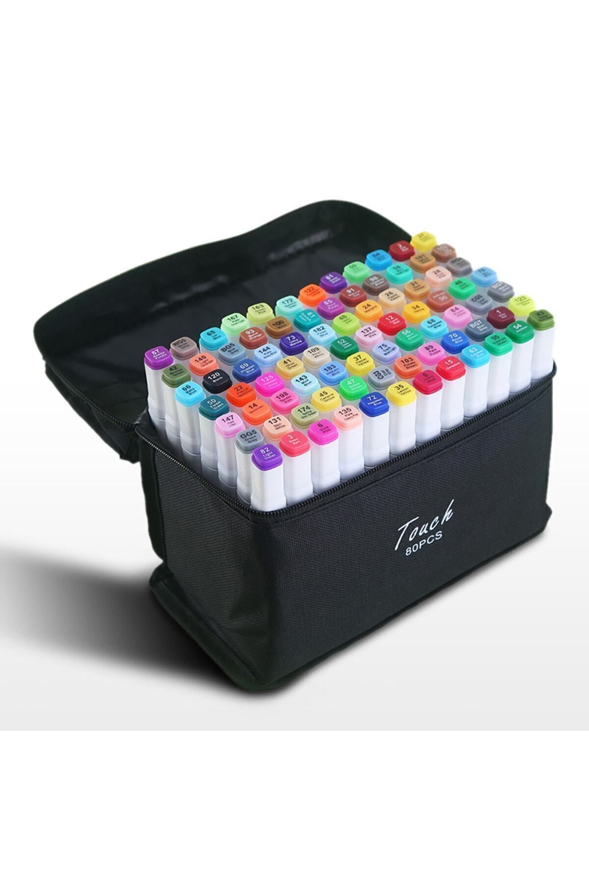 TOUCH SKETC Touch 80 Li Çift Taraflı Marker Kalem Seti Çantalı Double