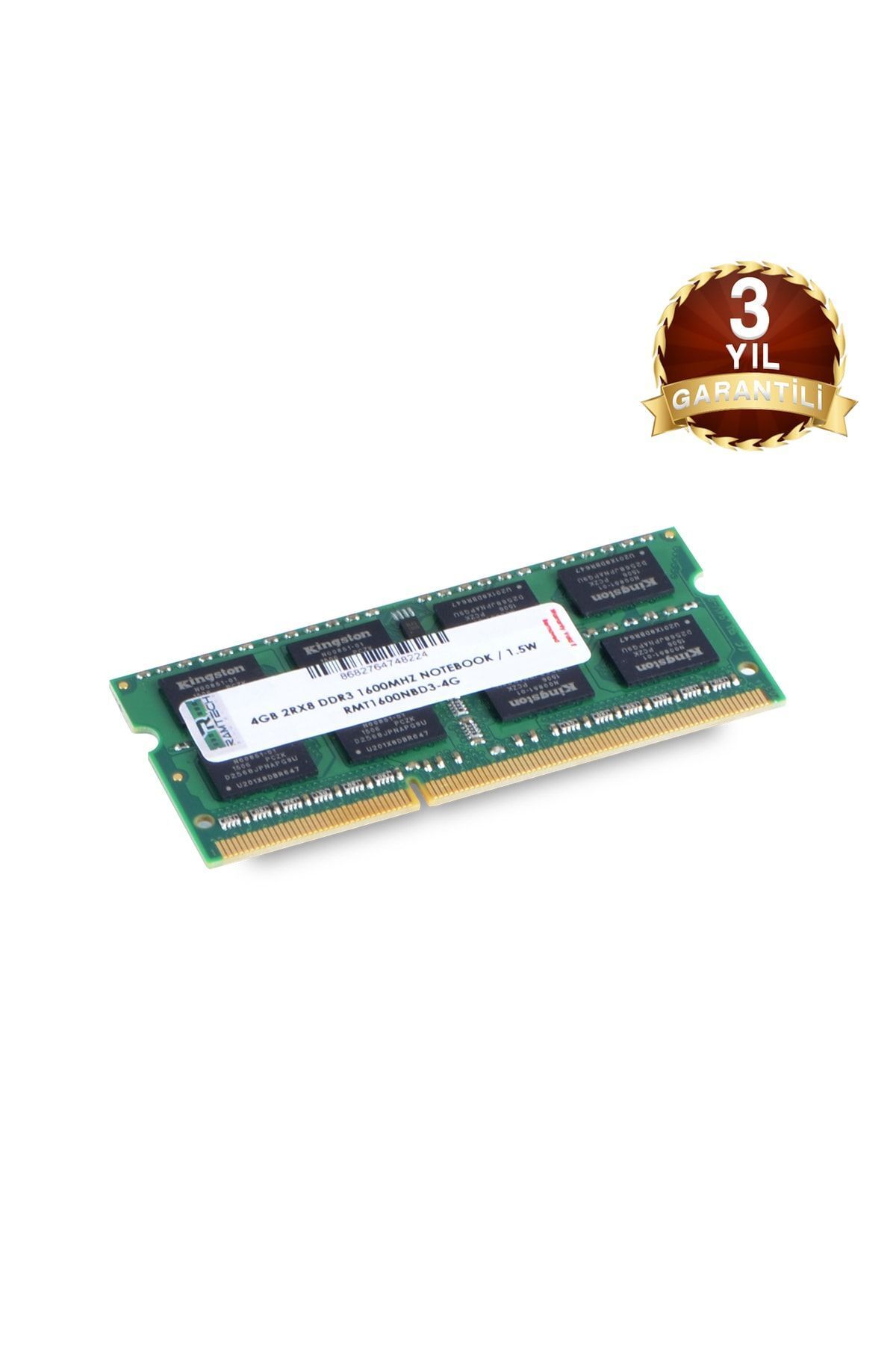 RAMTECH 4 gb Ddr3 1600 Mhz Notebook Ram 1.5w