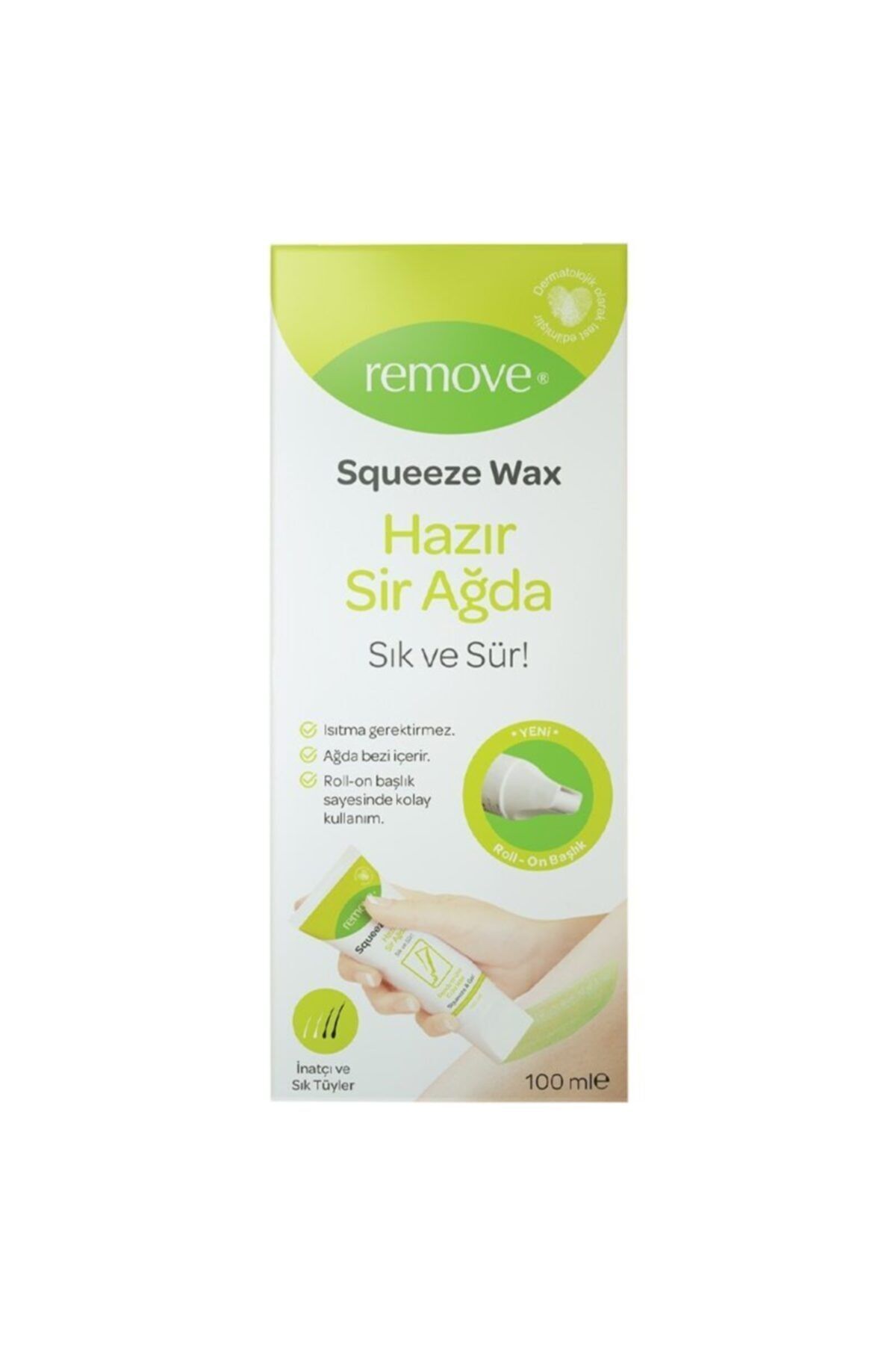 remove Squeeze Wax Hazır Sir Ağda - Inatçı ve Sık Tüyler 100 ml