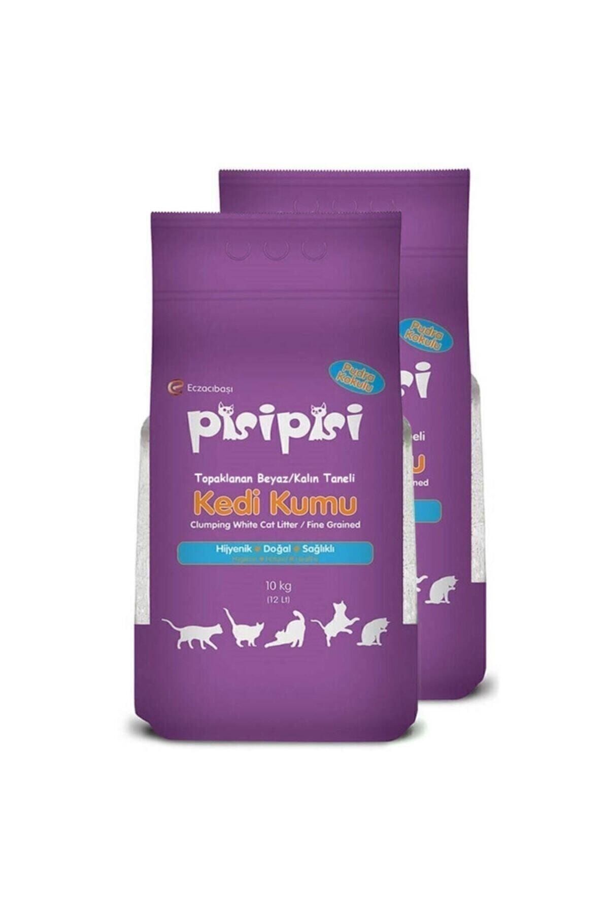 Pisipisi Pisi Pisi Kedi Kumu Pudra Kokulu Ince 10 Kg (2 Lİ AVANTAJ PAKET)