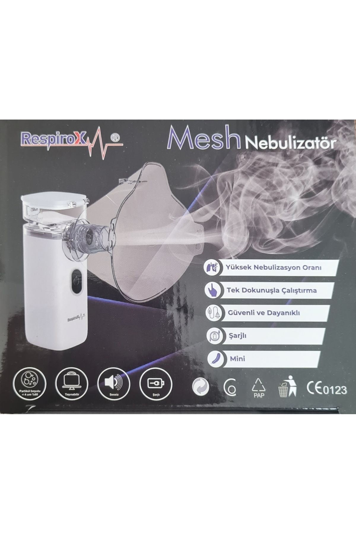 Respirox Şarjlı Mini Mesh Nebulizatör