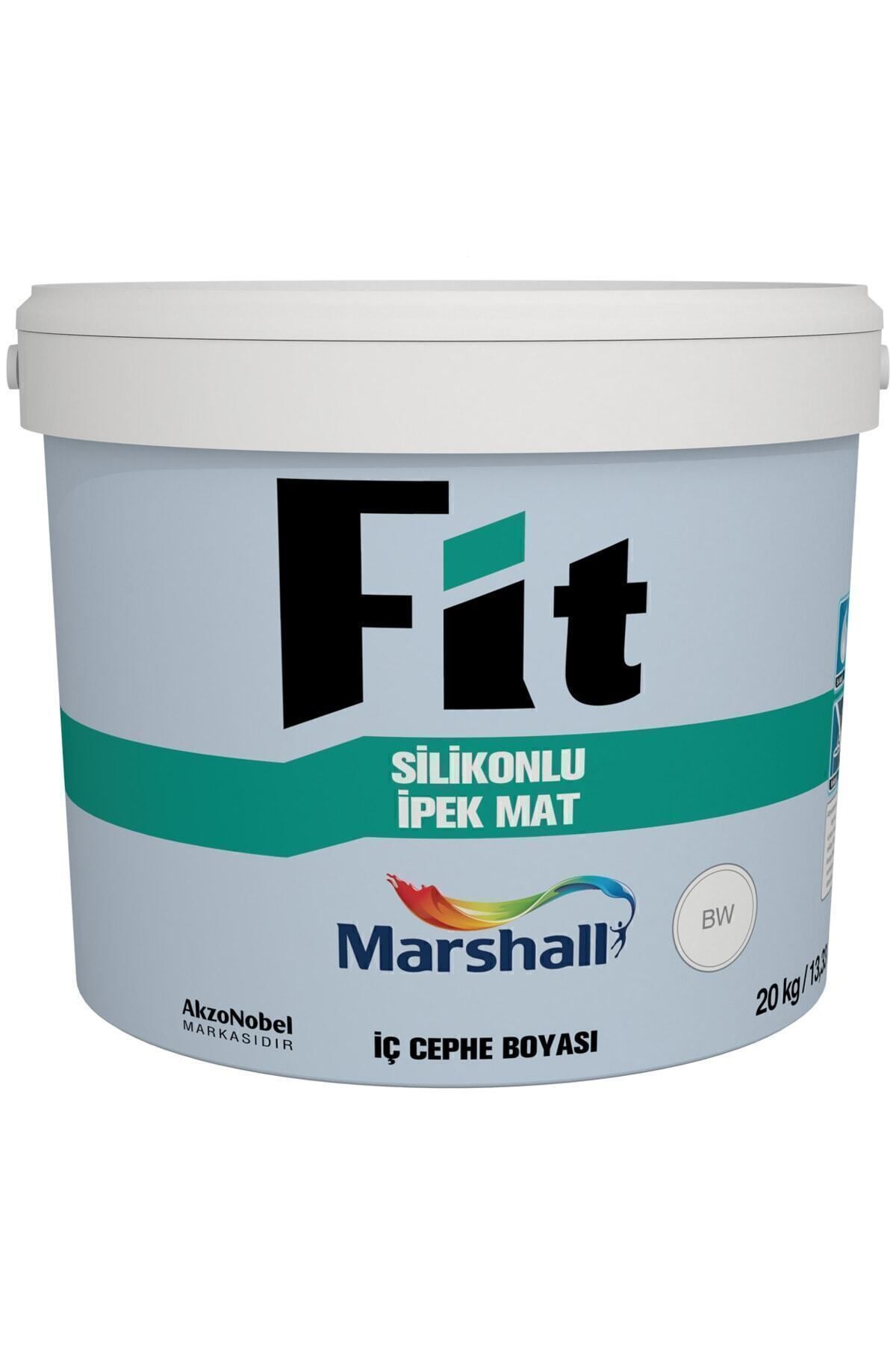 MARSHAL L Fit Silikonlu Çakıl Taşı Rengi Ipek Mat Silinebilir Iç Cephe Duvar Boyası 20 Kg