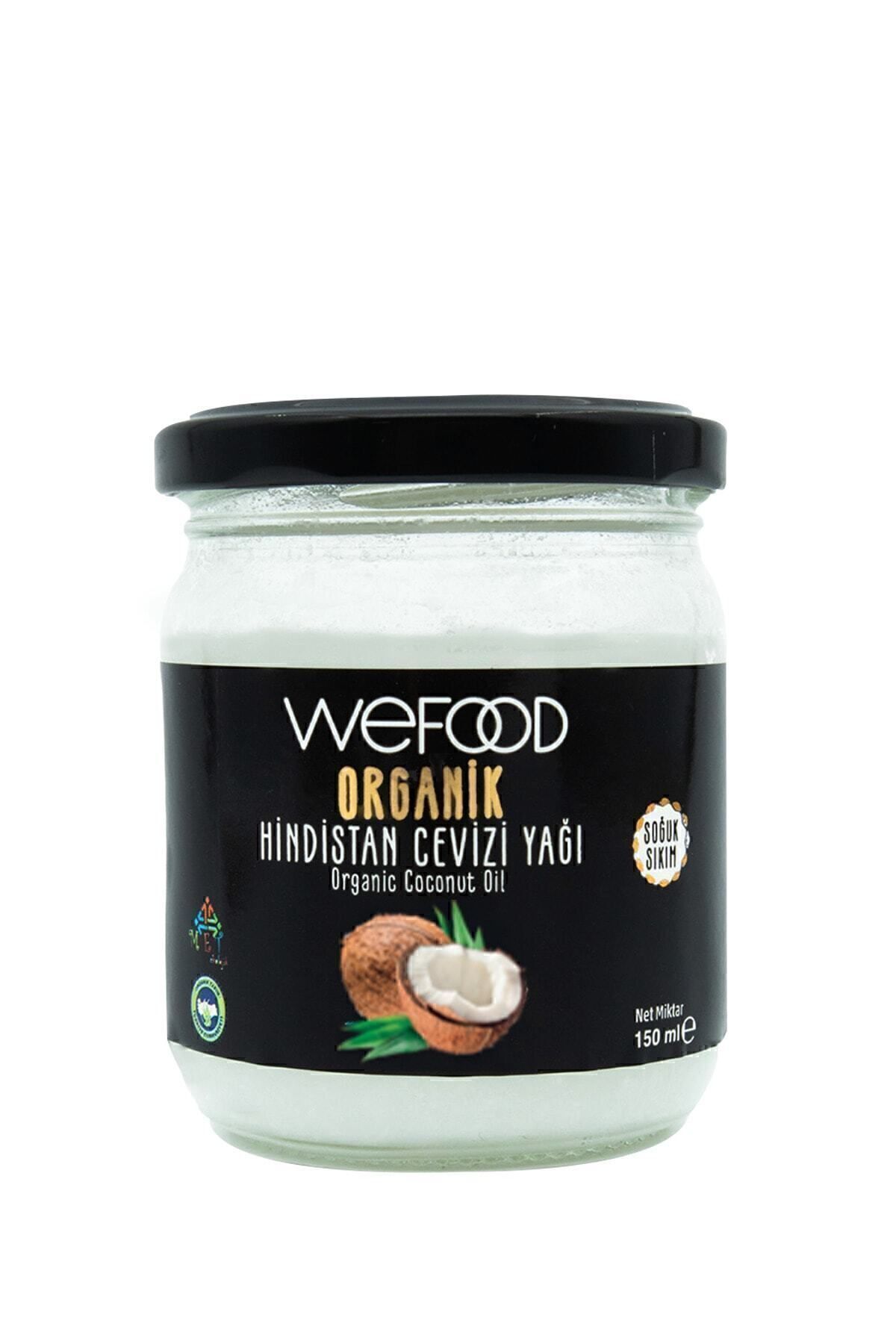 Wefood Organik Hindistan Cevizi Yağı 150 ml (Soğuk Sıkım)