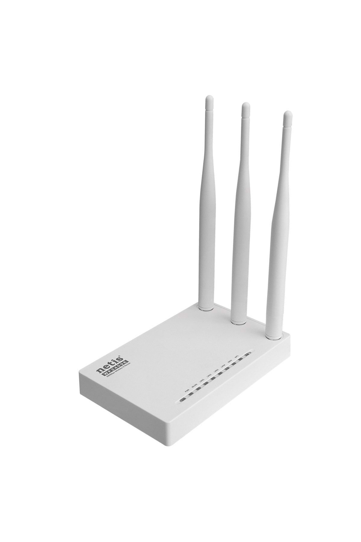 Netis Wf2409e 300mbps 2.4ghz 1 Wan+4 Lan 3x5 Dbi Anten Ap+repeater+wısp Wifi Router